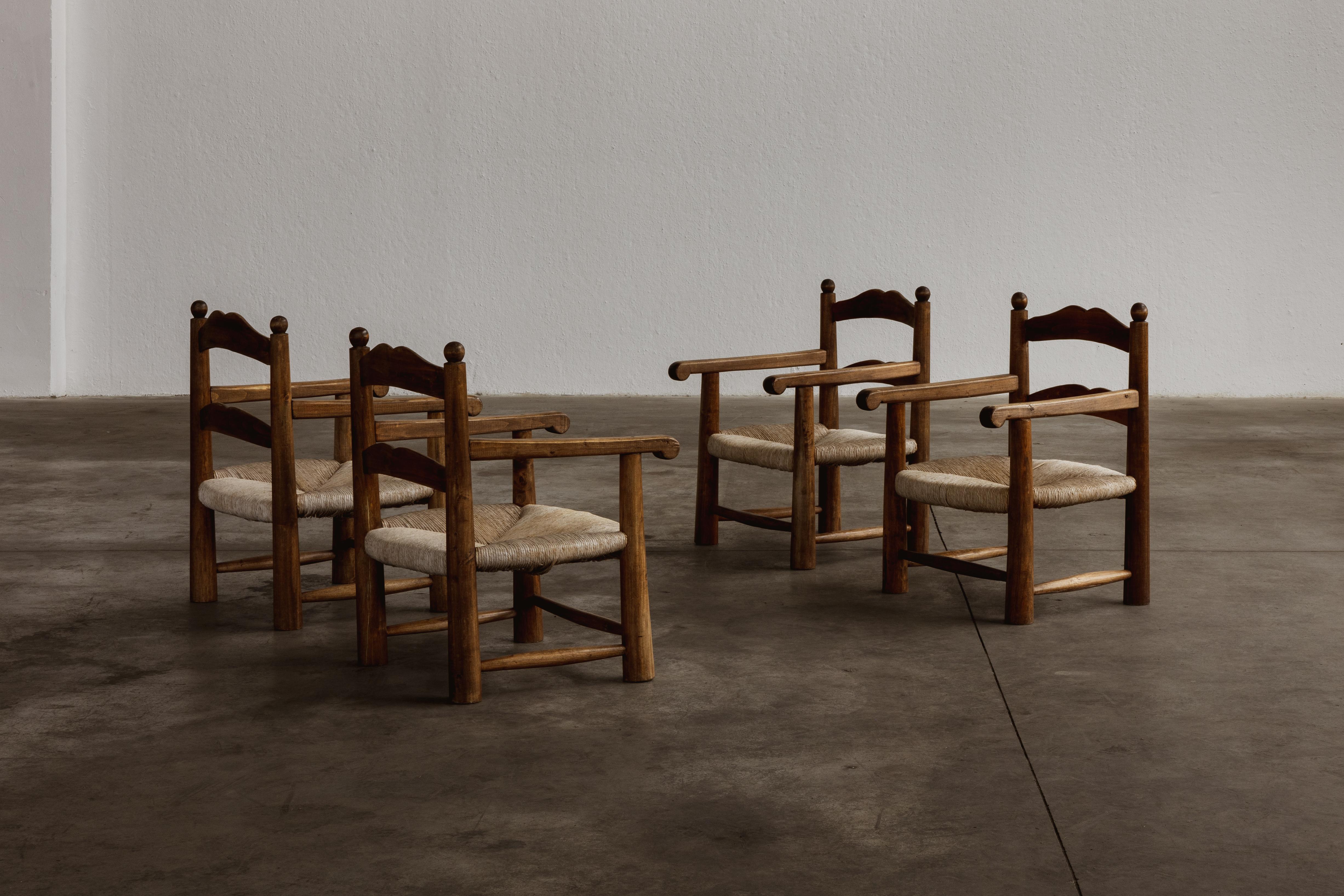 Charles Dudouyt Easy Chairs, 1940s, Set of 4 For Sale 1