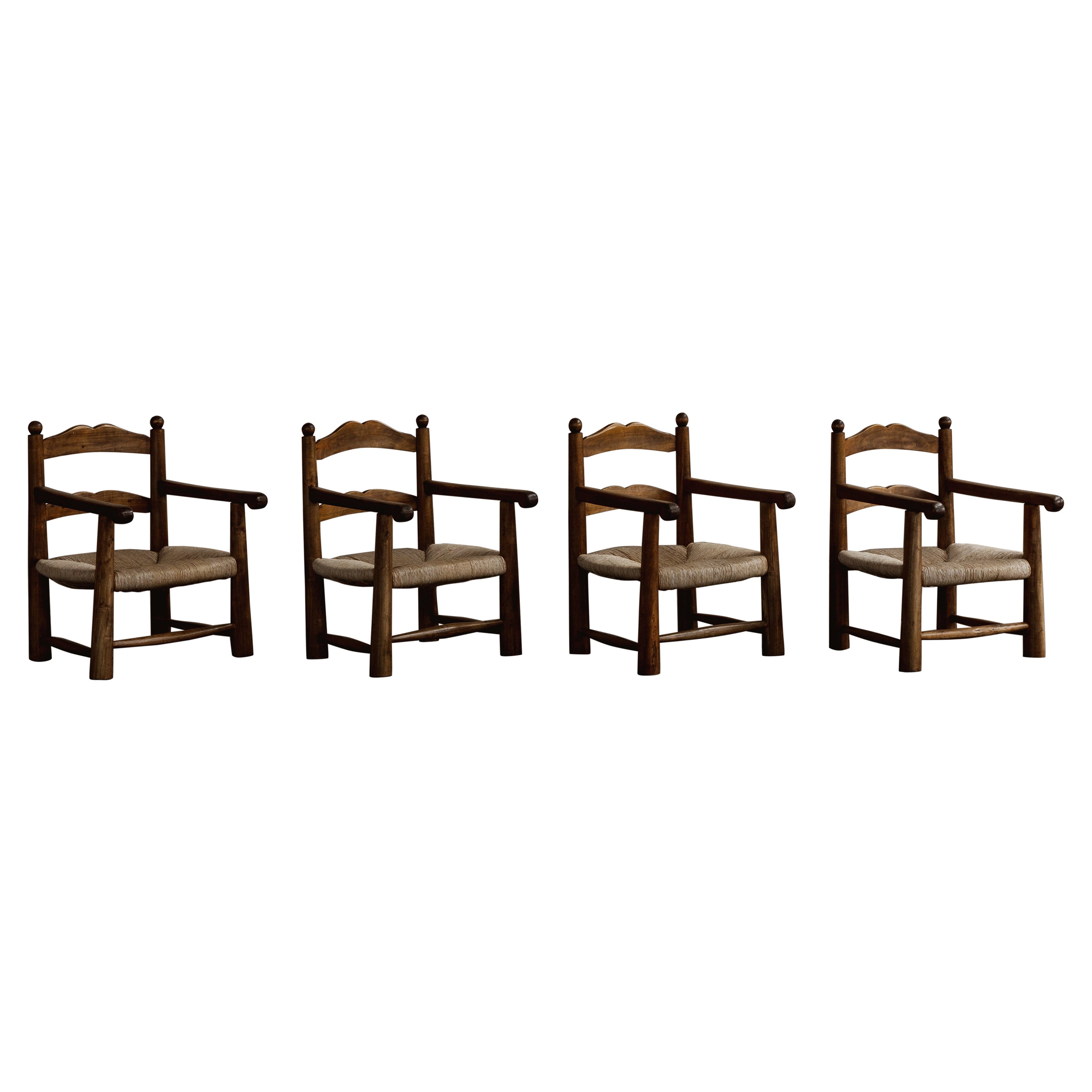 Charles Dudouyt Easy Chairs, 1960, Set of 4 For Sale