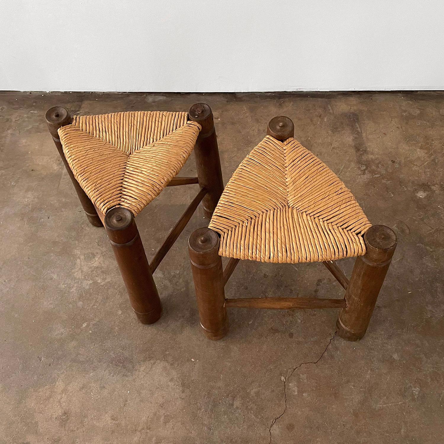 Charles Dudouyt French Primitive Stools In Good Condition In Los Angeles, CA