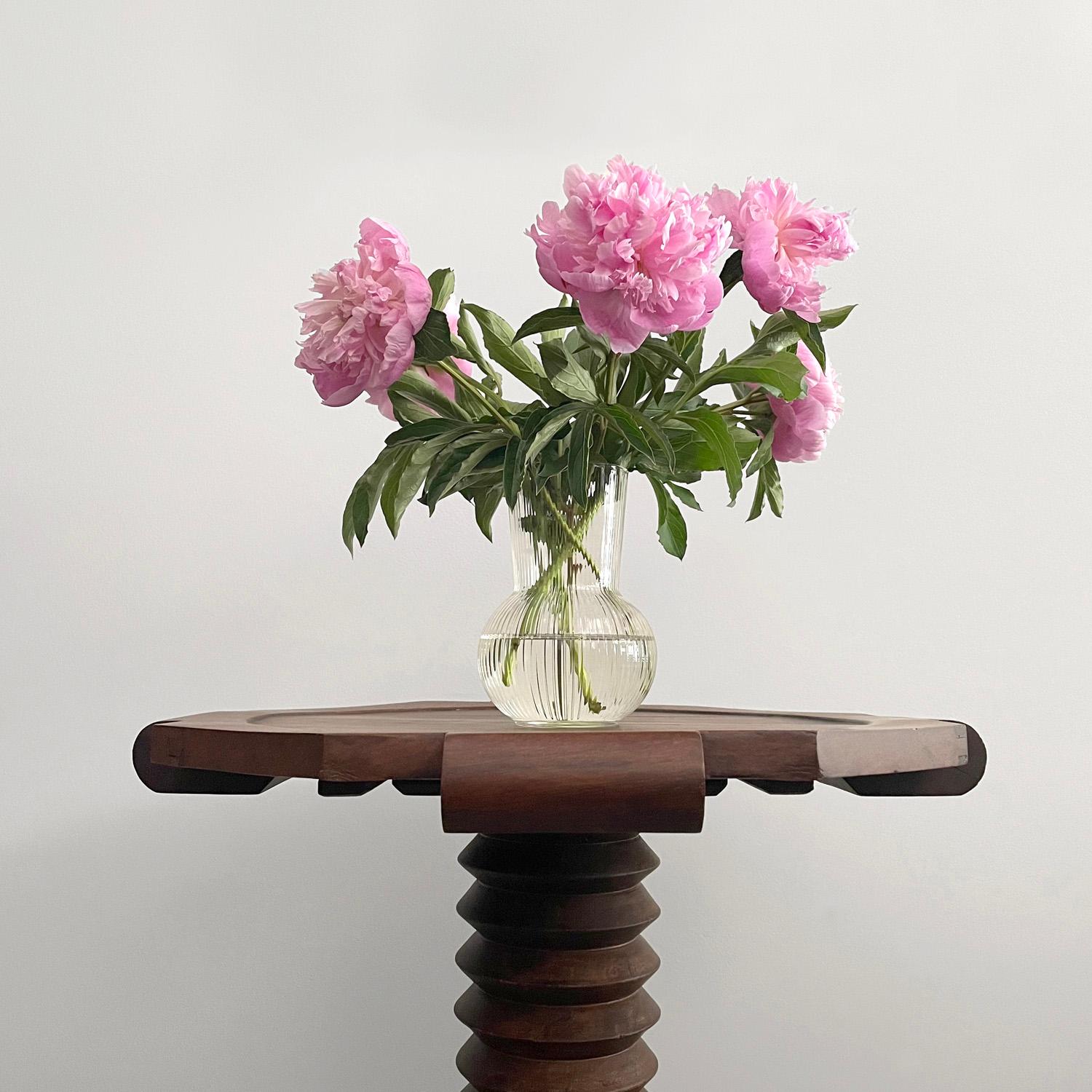 Charles Dudouyt French Walnut Pedestal Table For Sale 14
