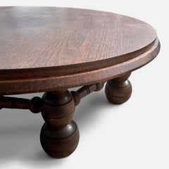 Charles Dudouyt Large Oak Coffee Table