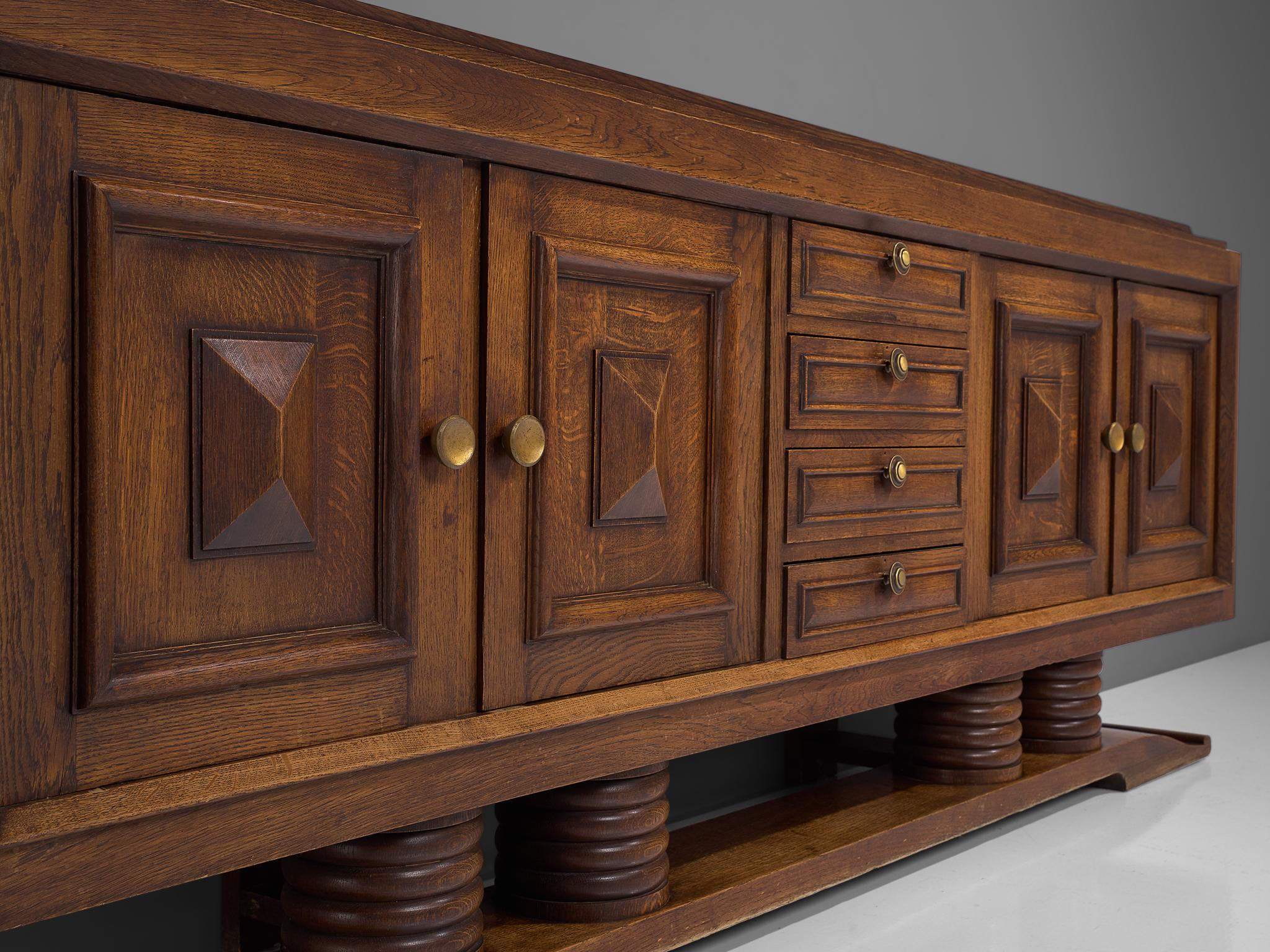 Charles Dudouyt Large Art Deco Credenza 1