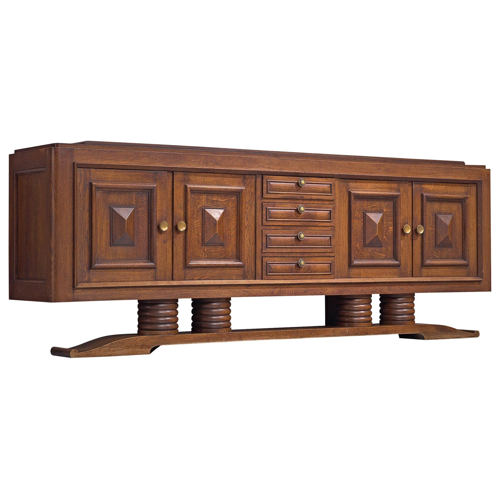 Charles Dudouyt Large Art Deco Credenza