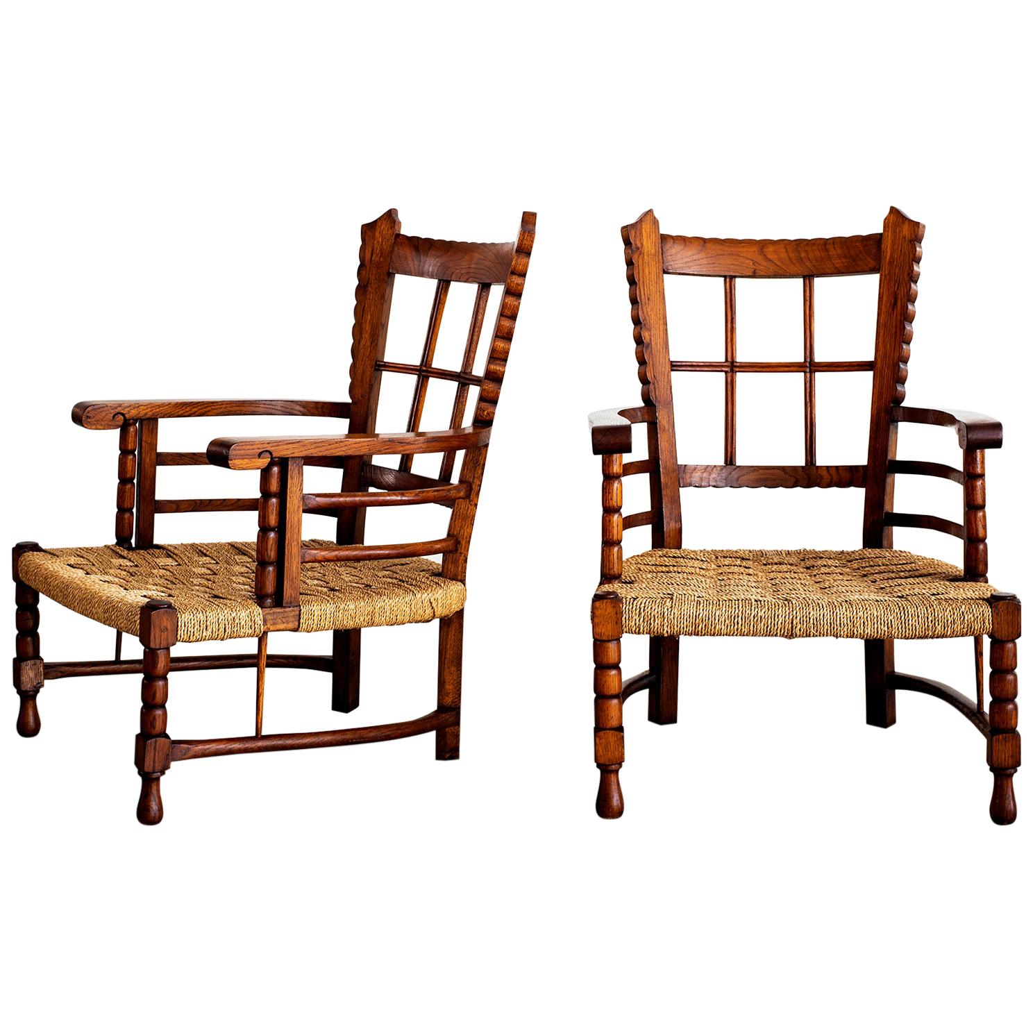 Charles Dudouyt Lounge Chairs