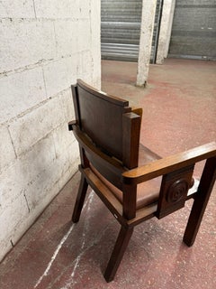 Charles Dudouyt modernist armchair