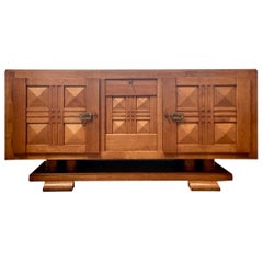 Charles Dudouyt Oak Sideboard