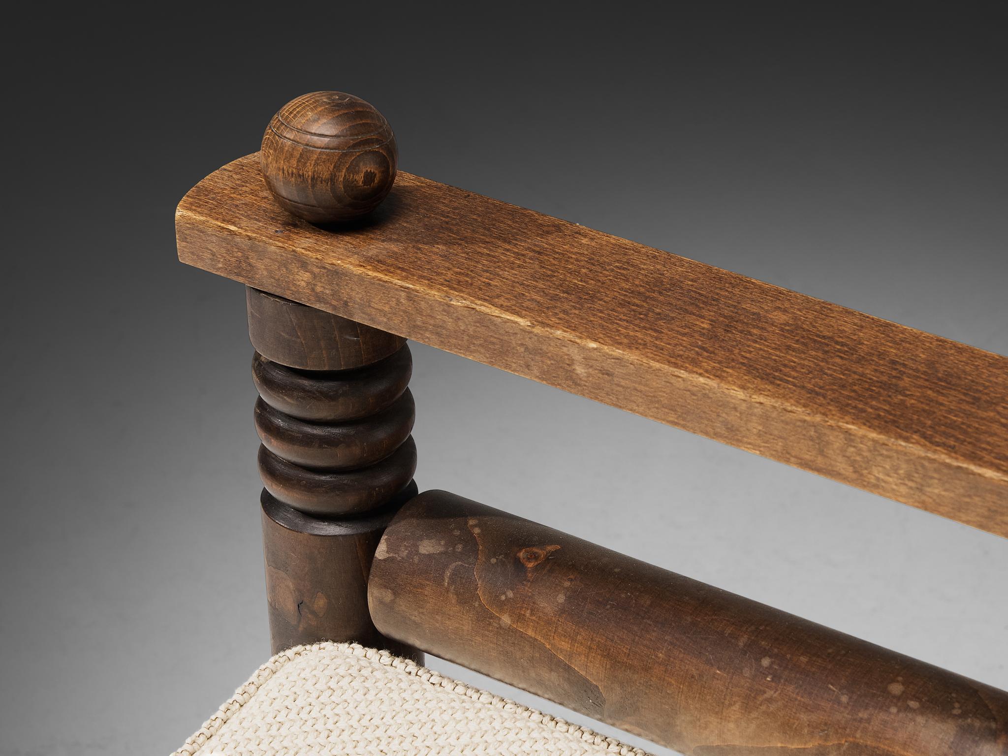 Charles Dudouyt Pareja de sillones Art Déco con asiento de junco en venta 3