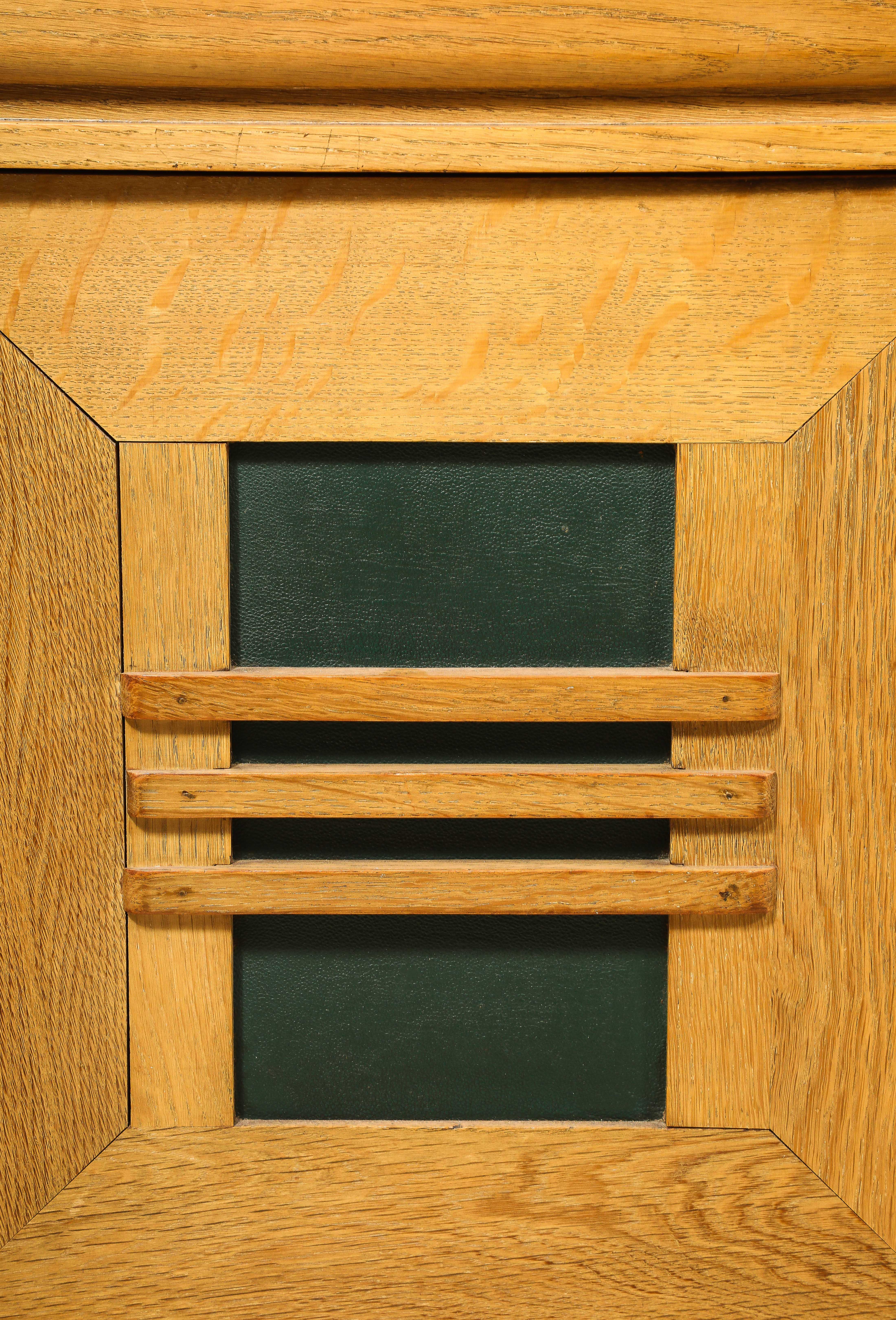 Charles Dudouyt Presidential Desk, France 1950's In Good Condition For Sale In New York, NY