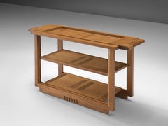 Charles Dudouyt Rare Art Deco Oak Side Table