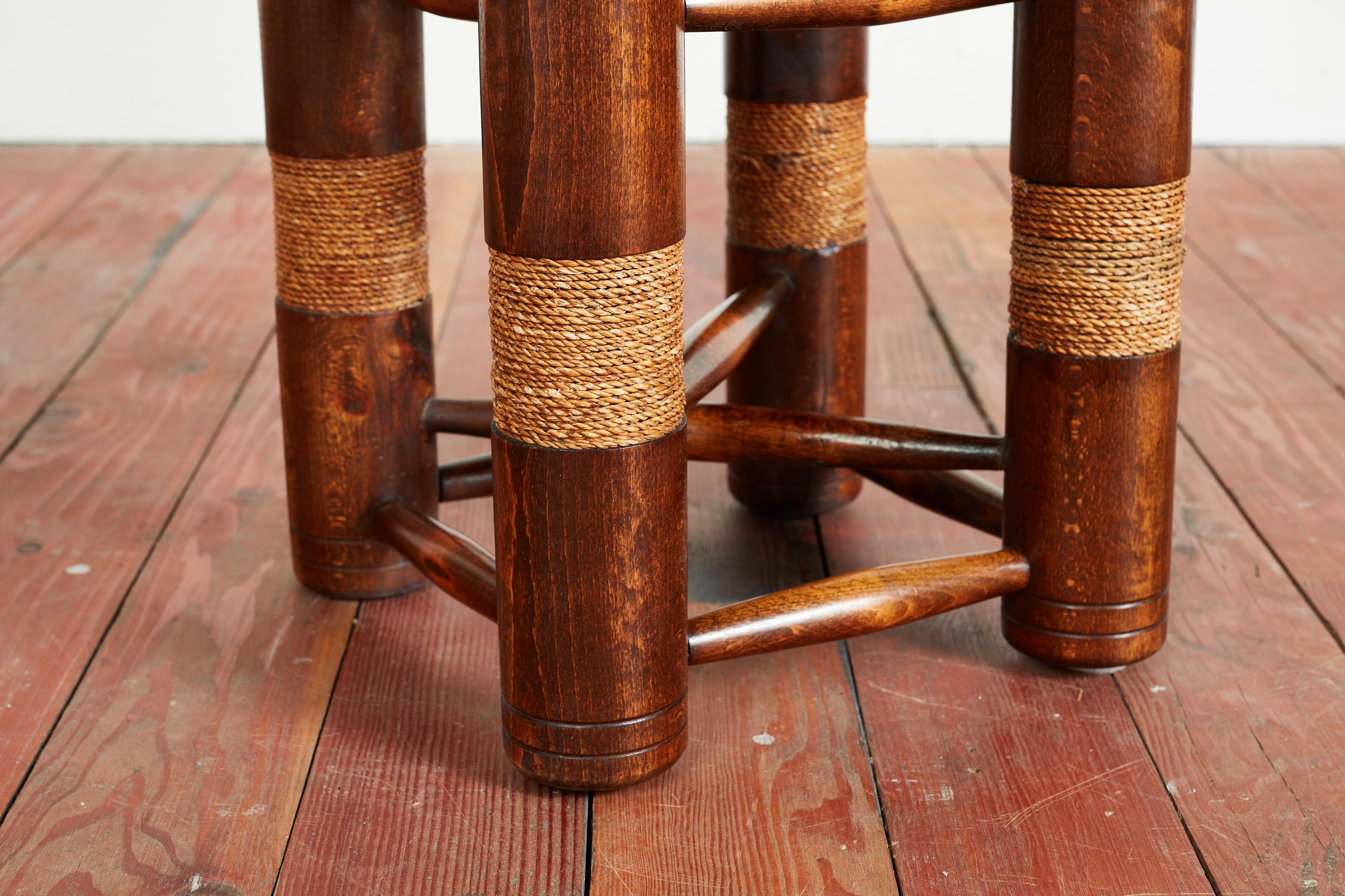 Charles Dudouyt Rope End Table For Sale 7