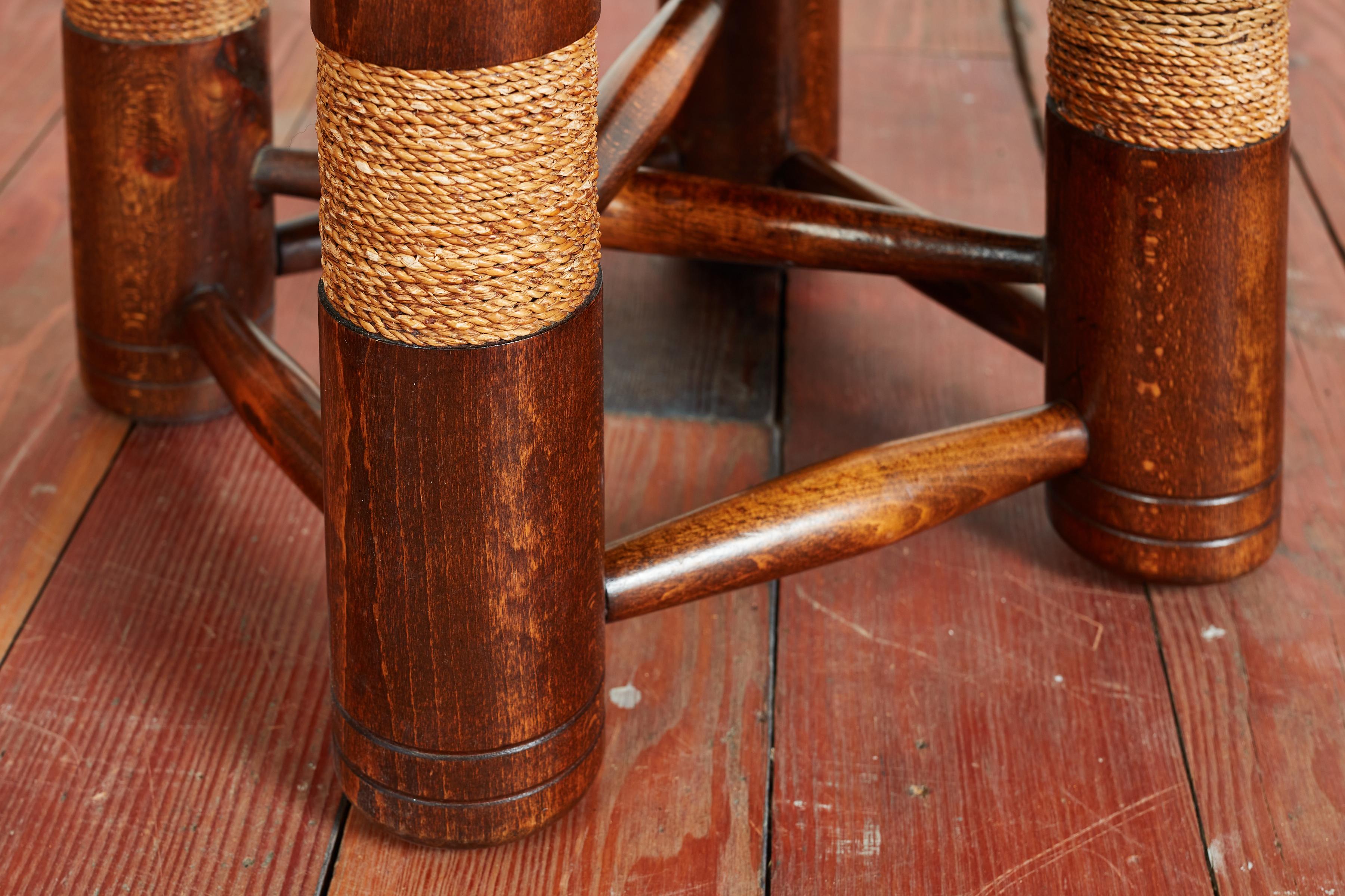 Charles Dudouyt Rope End Table For Sale 3