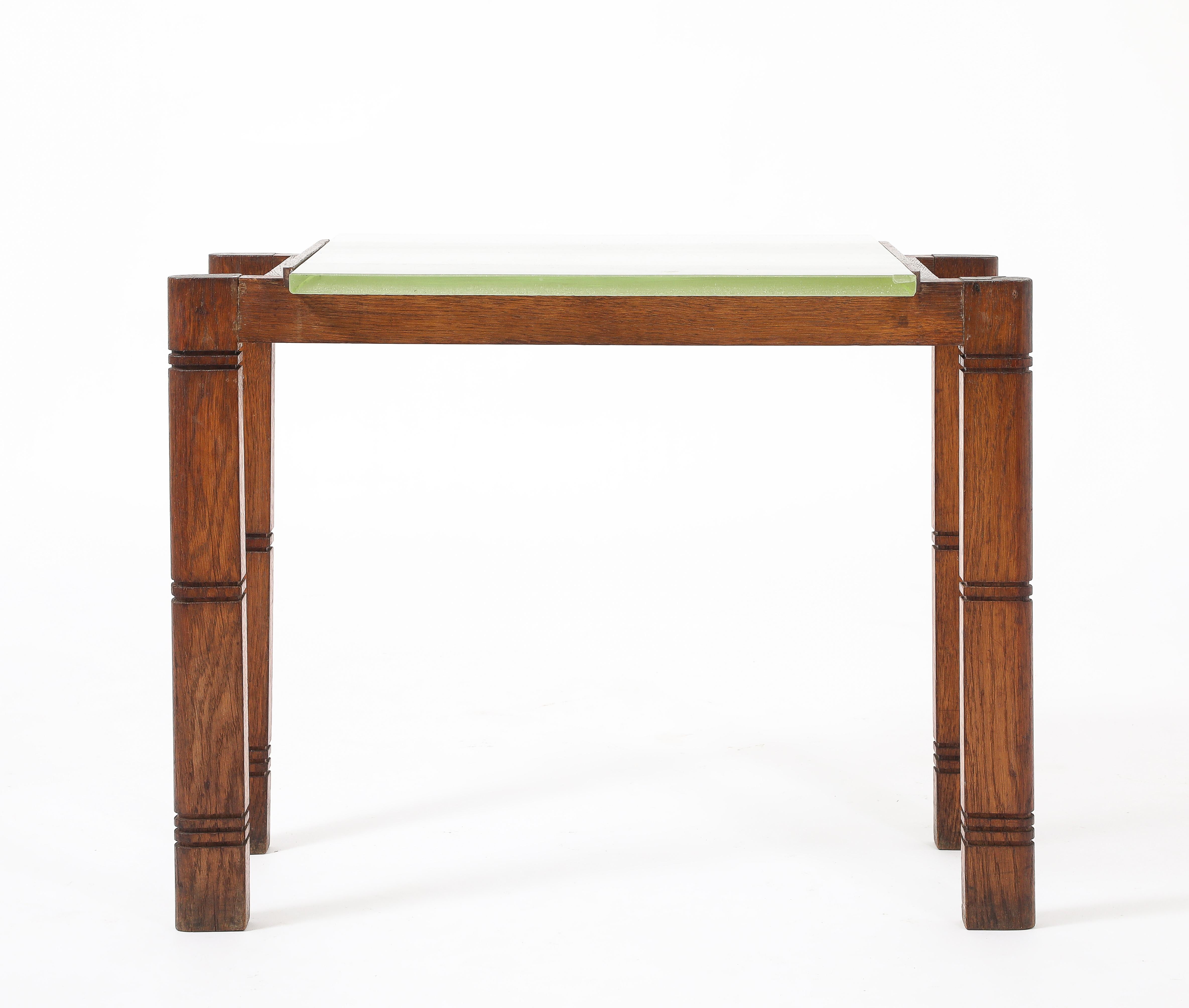 Charles Dudouyt Saint Gobain-Tisch, Frankreich 1940er Jahre im Angebot 5