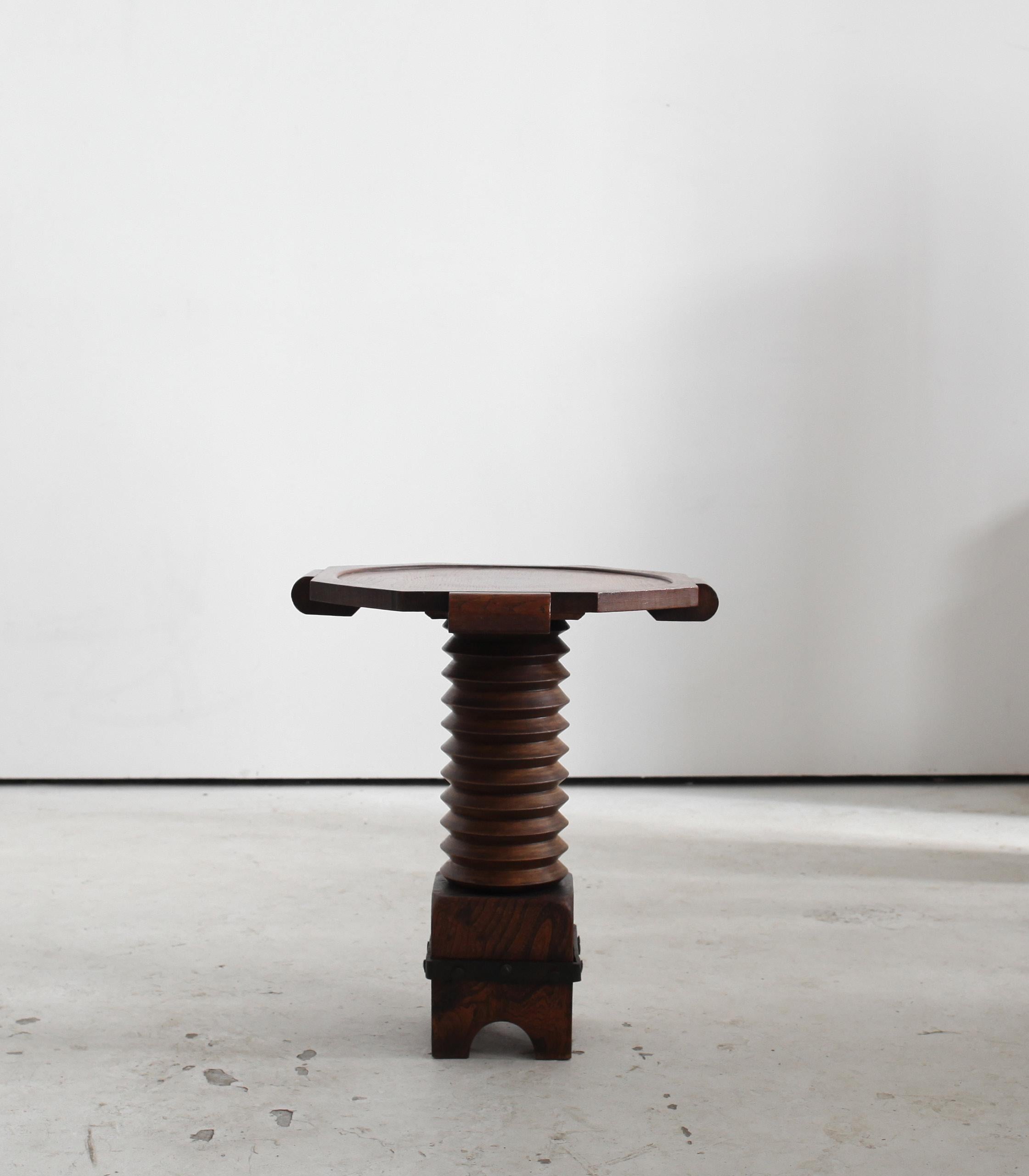 French Charles Dudouyt Side Table 