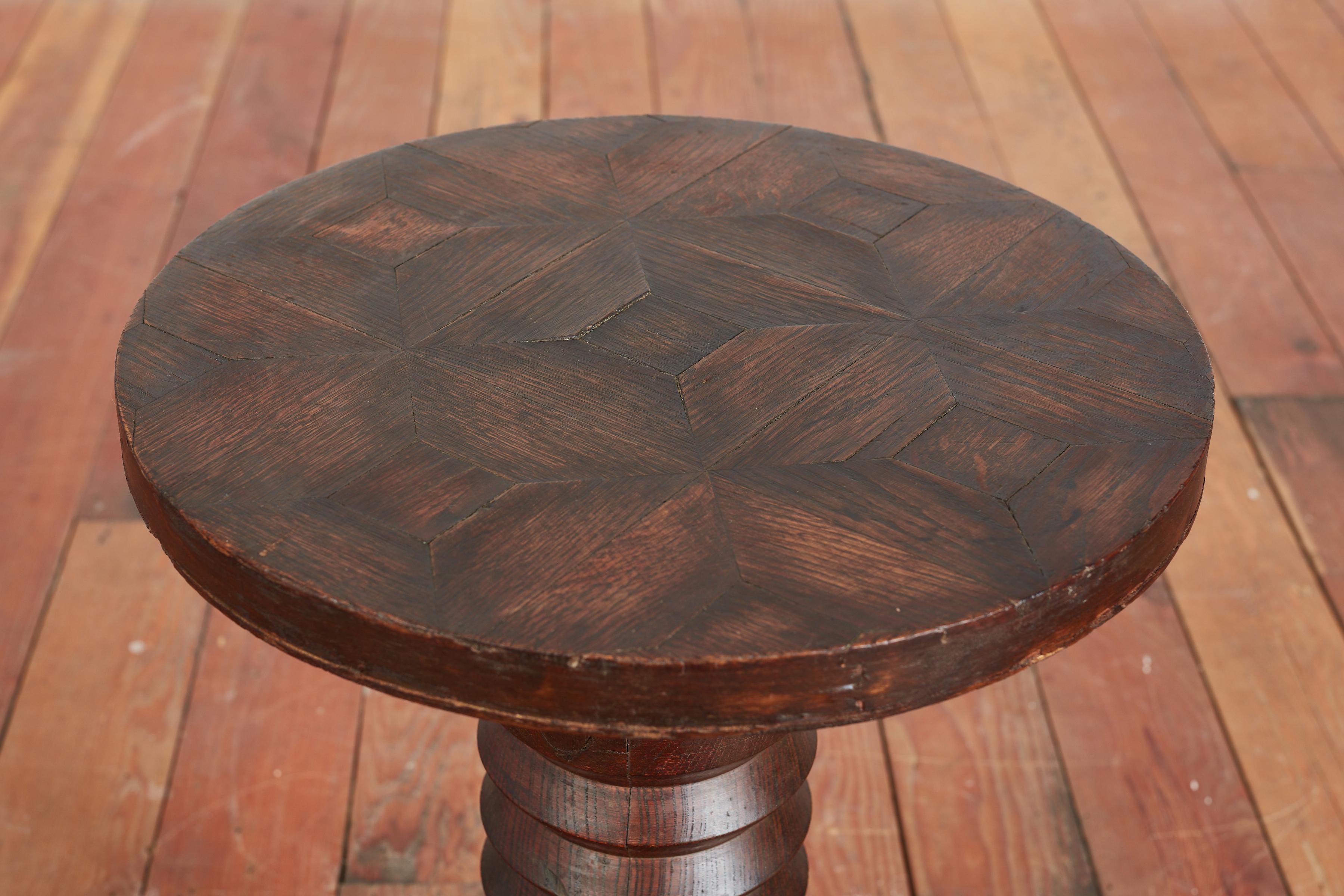French Charles Dudouyt Side Table For Sale