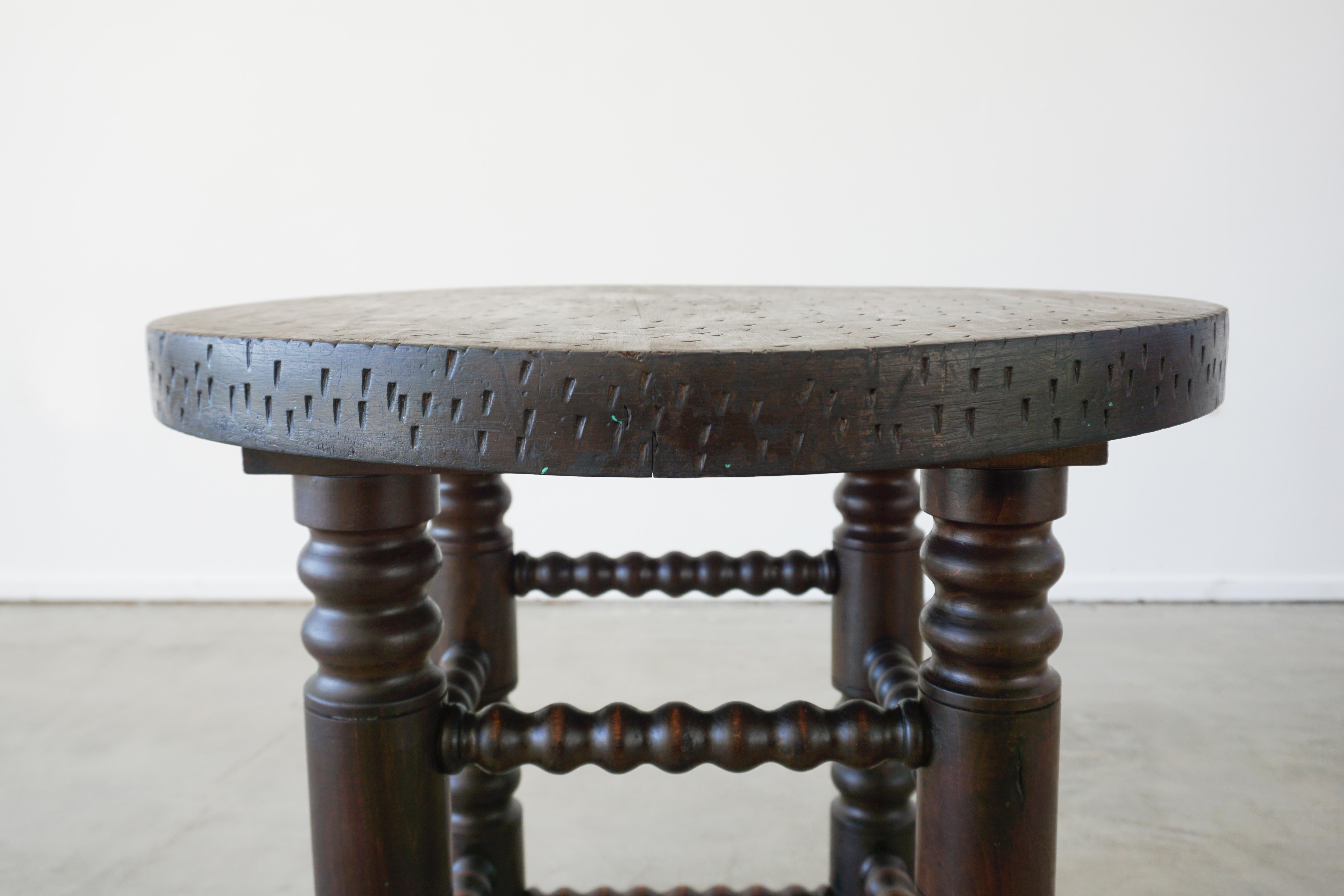 French Charles Dudouyt Side Table