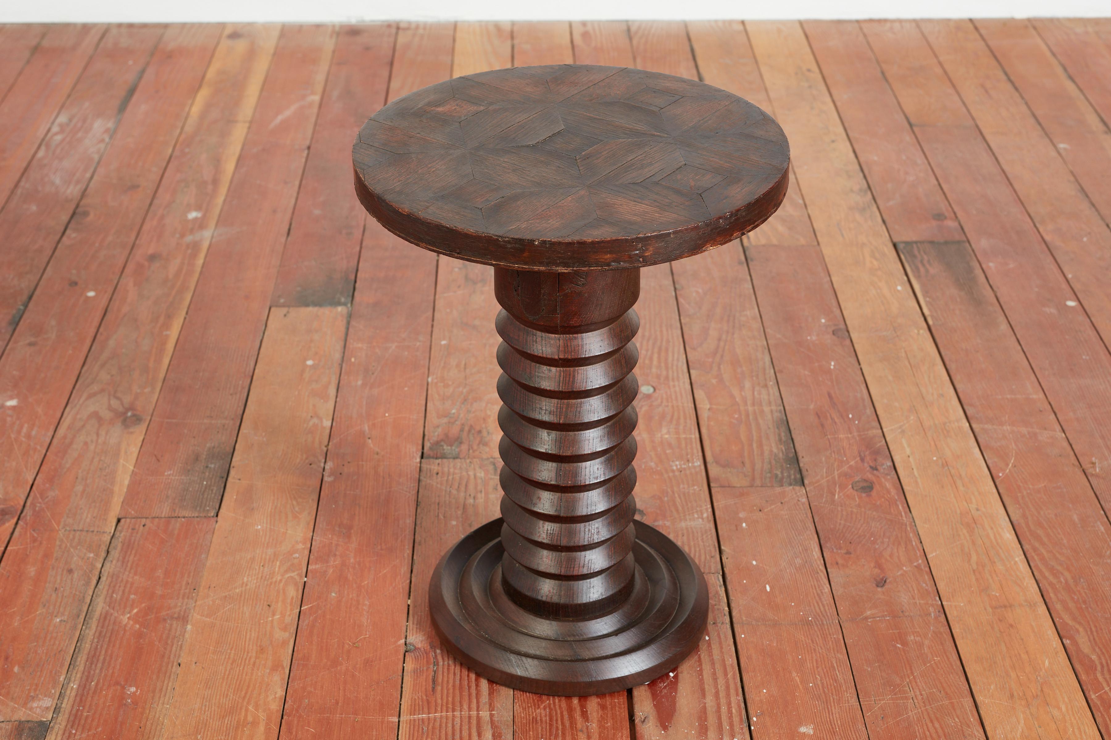 Wood Charles Dudouyt Side Table