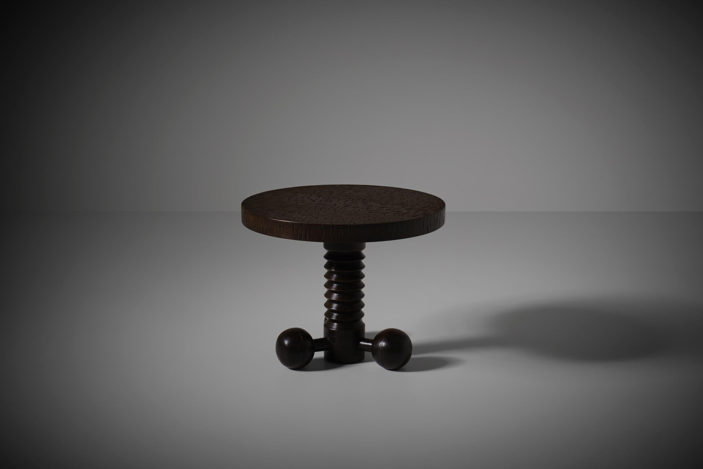 French Charles Dudouyt Side Table, France 1940s