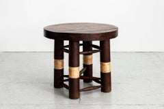 Charles Dudouyt Side Table with Rope