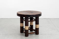 Charles Dudouyt Side Table with Rope