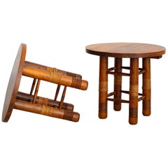 Charles Dudouyt Side Table with Rope