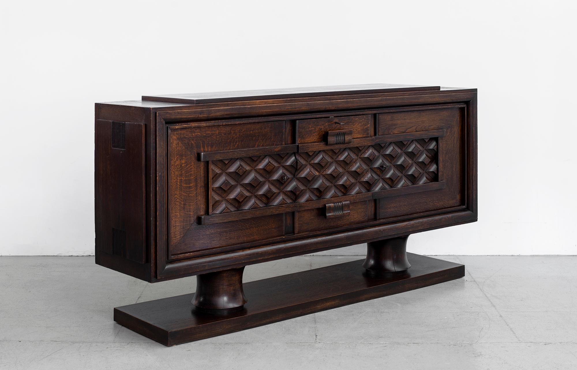 Charles Dudouyt Sideboard, circa 1930s In Good Condition In Beverly Hills, CA