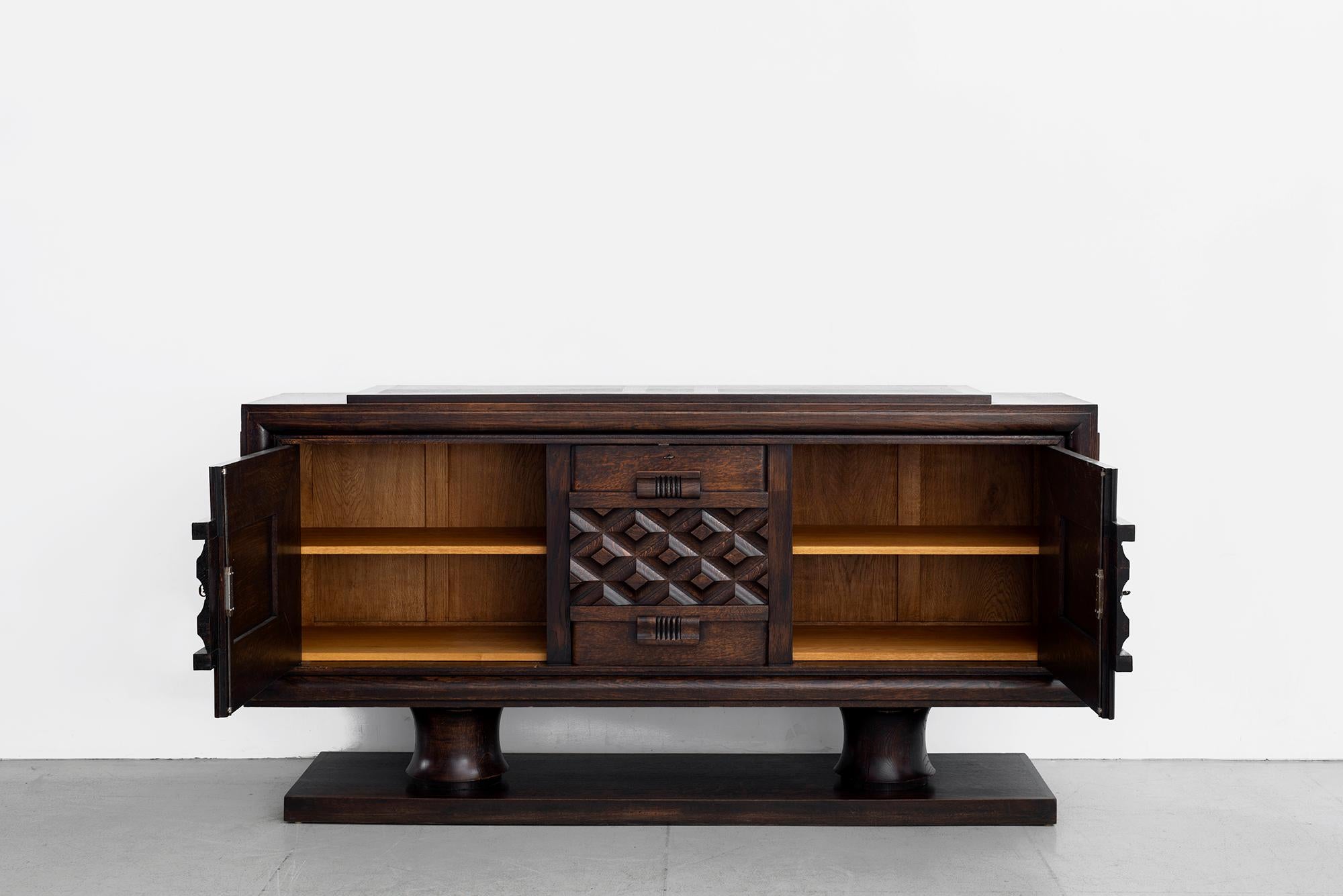20th Century Charles Dudouyt Sideboard, circa 1930s
