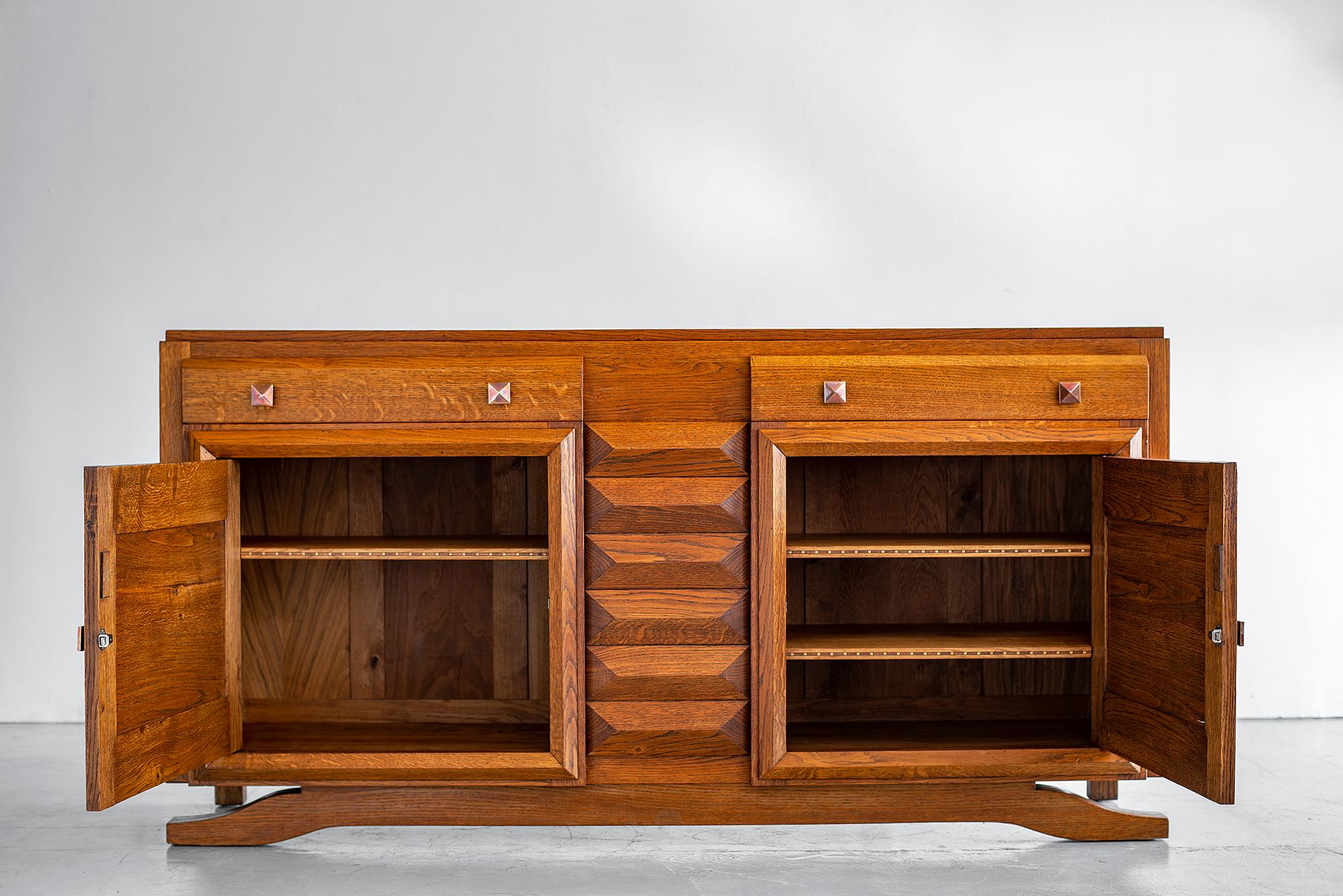 Oak Charles Dudouyt Sideboard