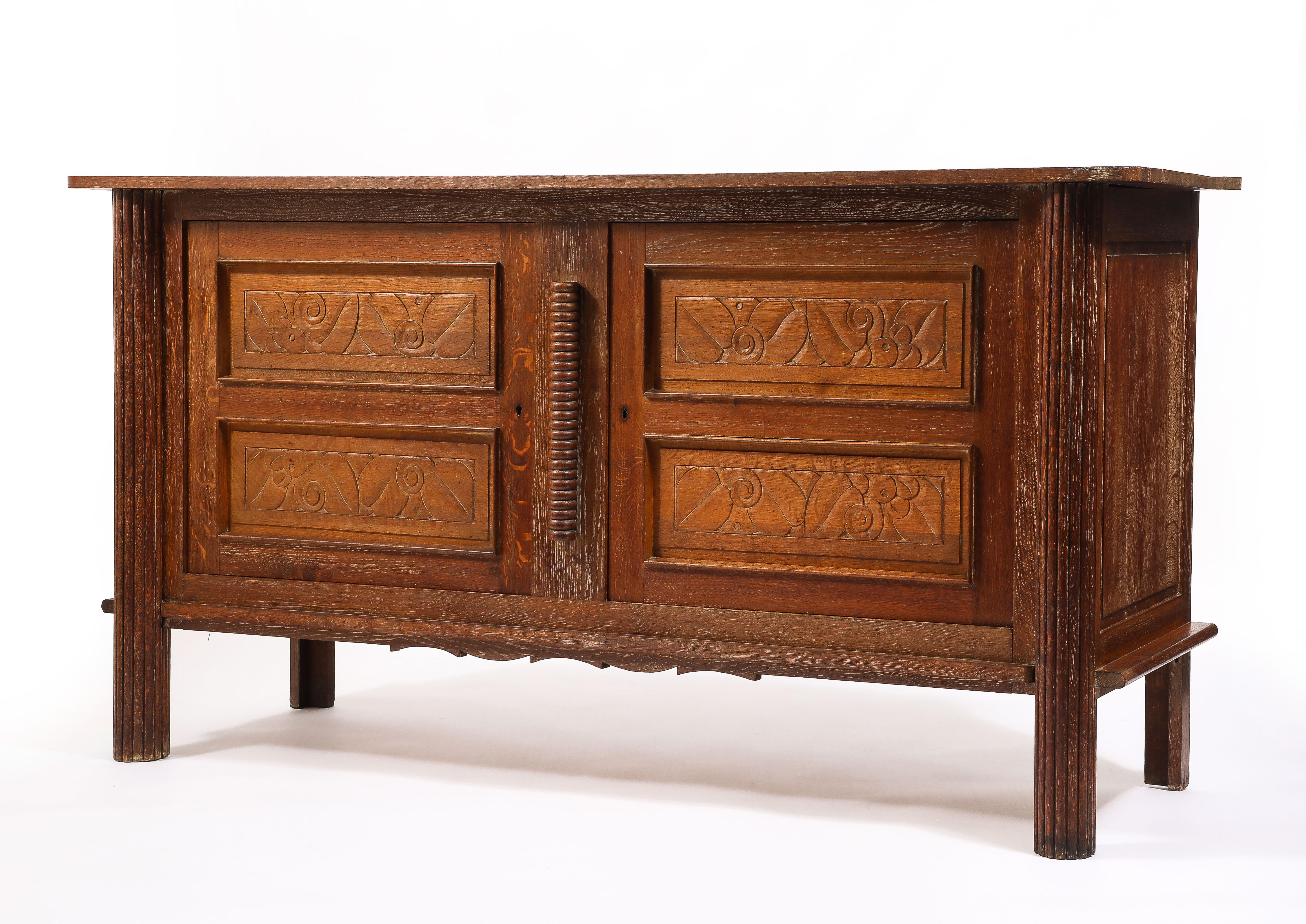 Charles Dudouyt Sideboard, France 1940's For Sale 11