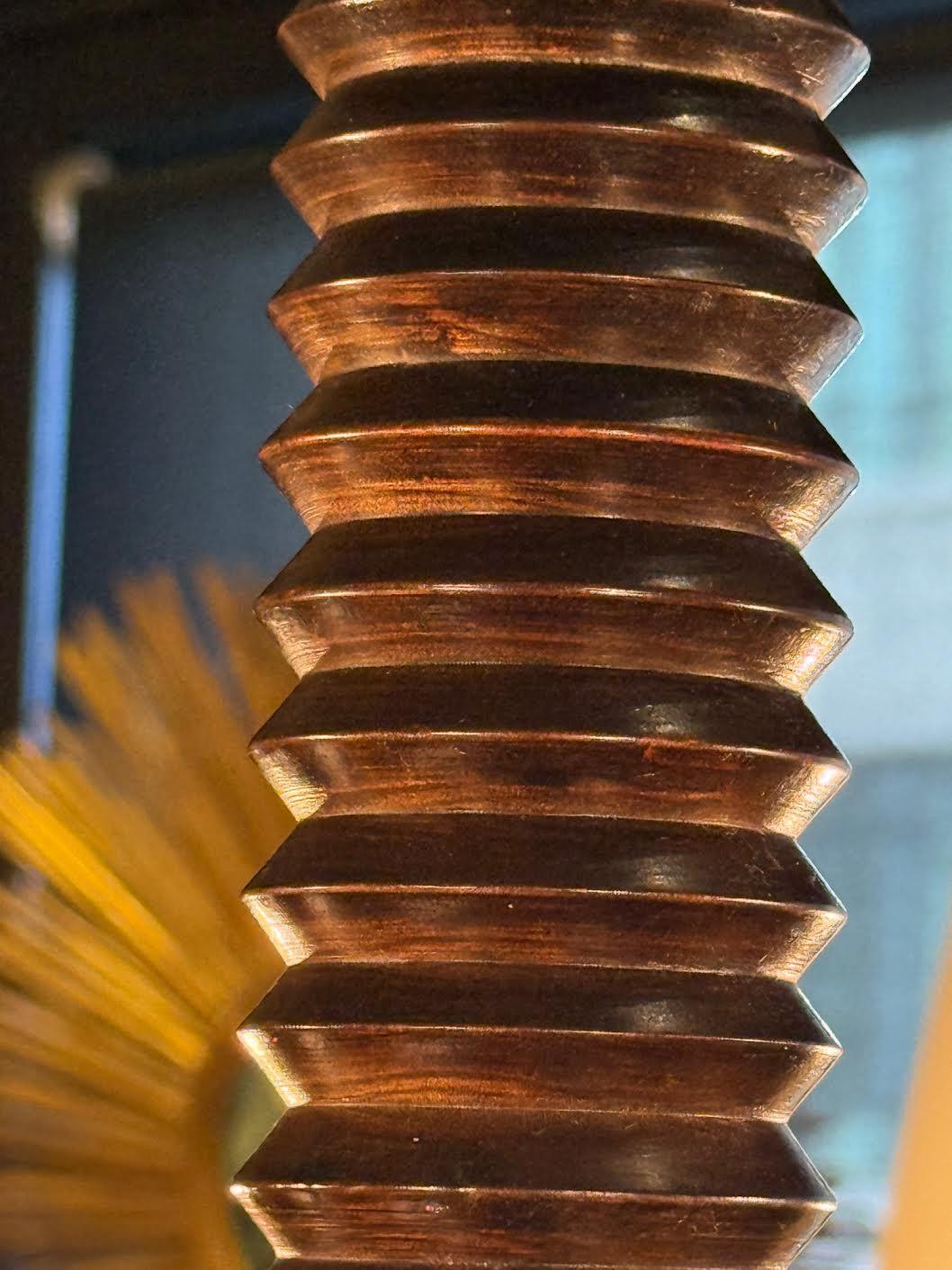 Charles Dudouyt Six Arm Chandelier, France, 1940's mediados del siglo XX en venta