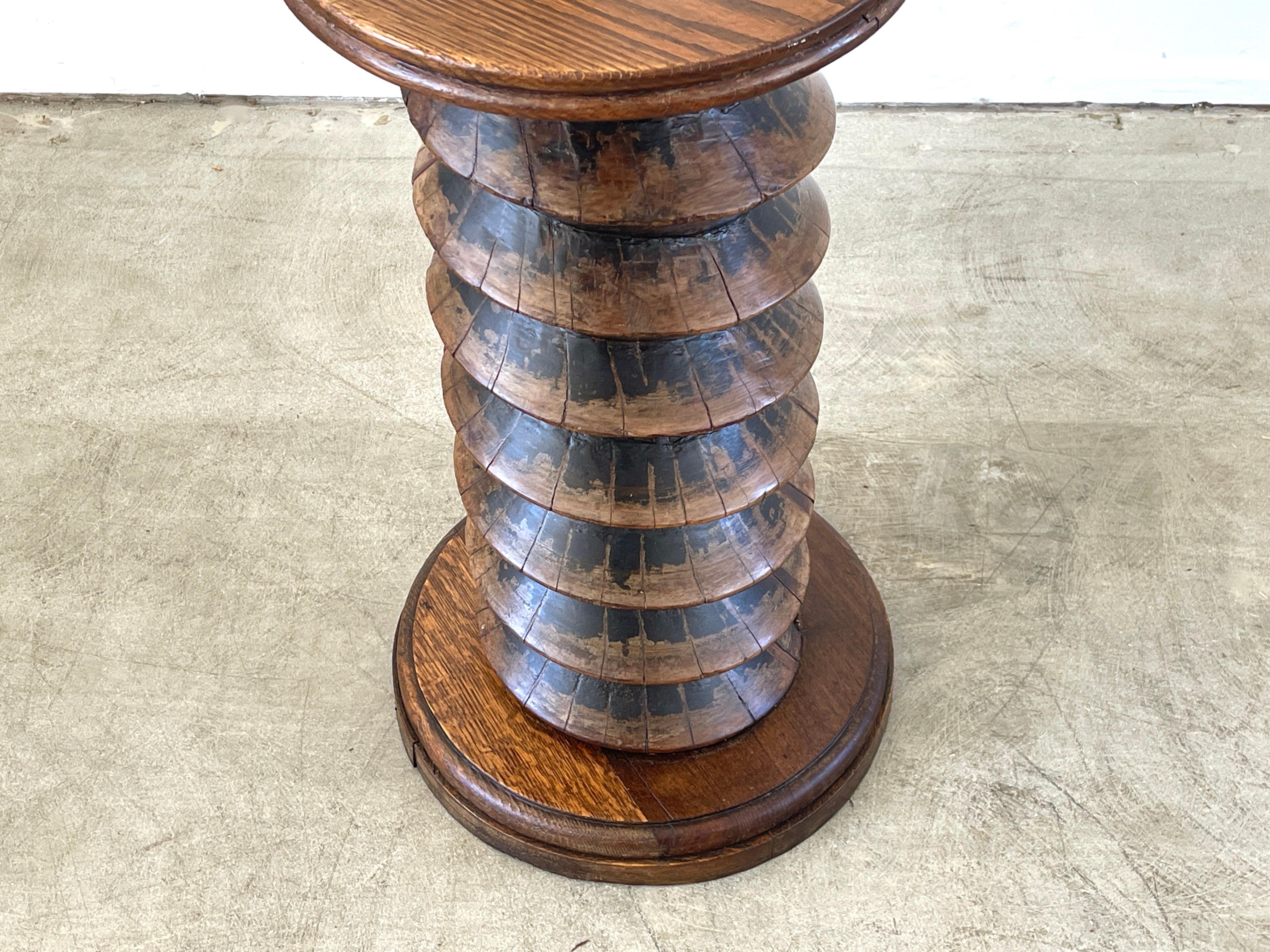 French Charles Dudouyt Style Pedestal Table