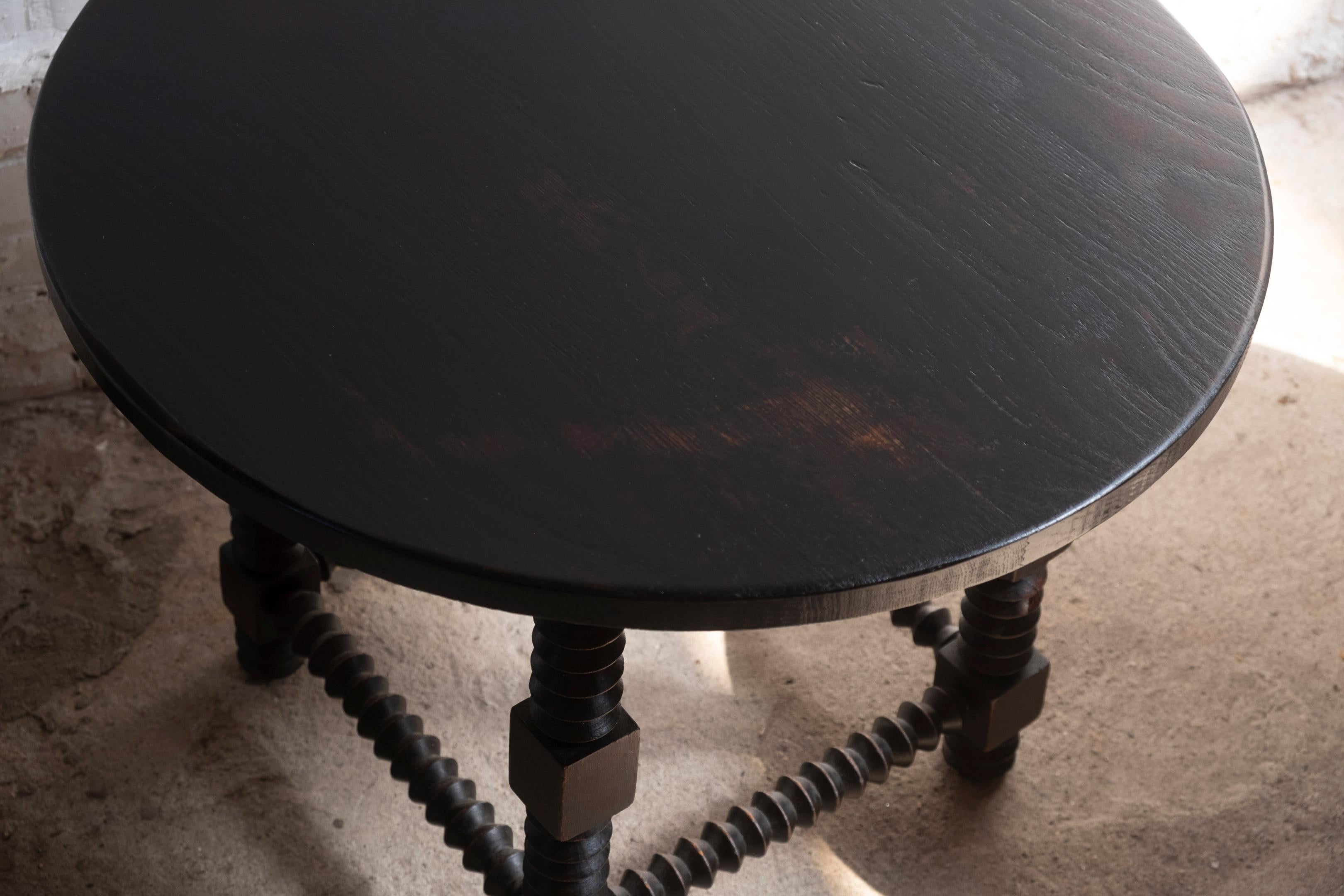 Charles Dudouyt Style Side Tables, Mid-20th Century, France 3