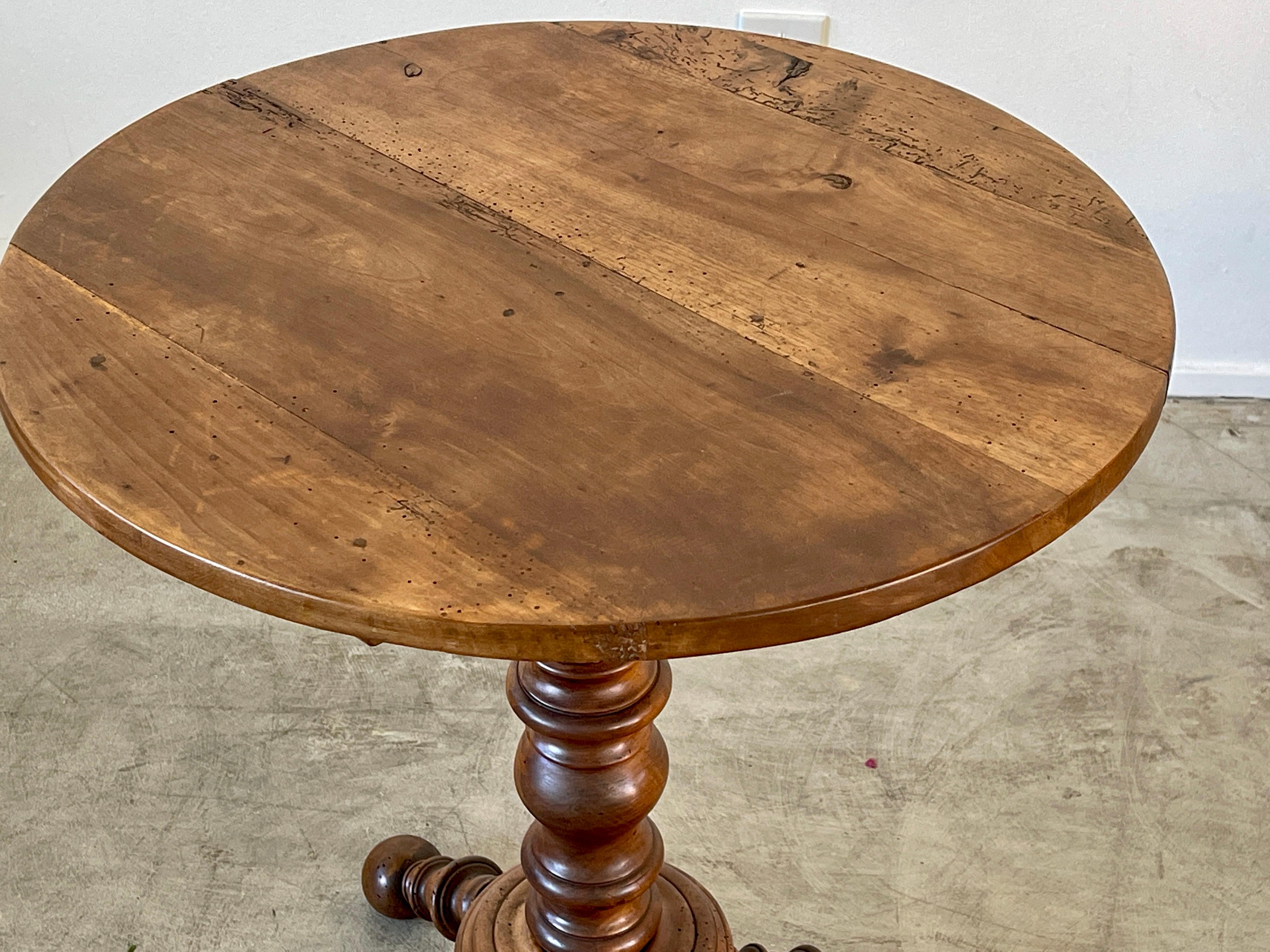 Mid-20th Century Charles Dudouyt Style Tripod Table