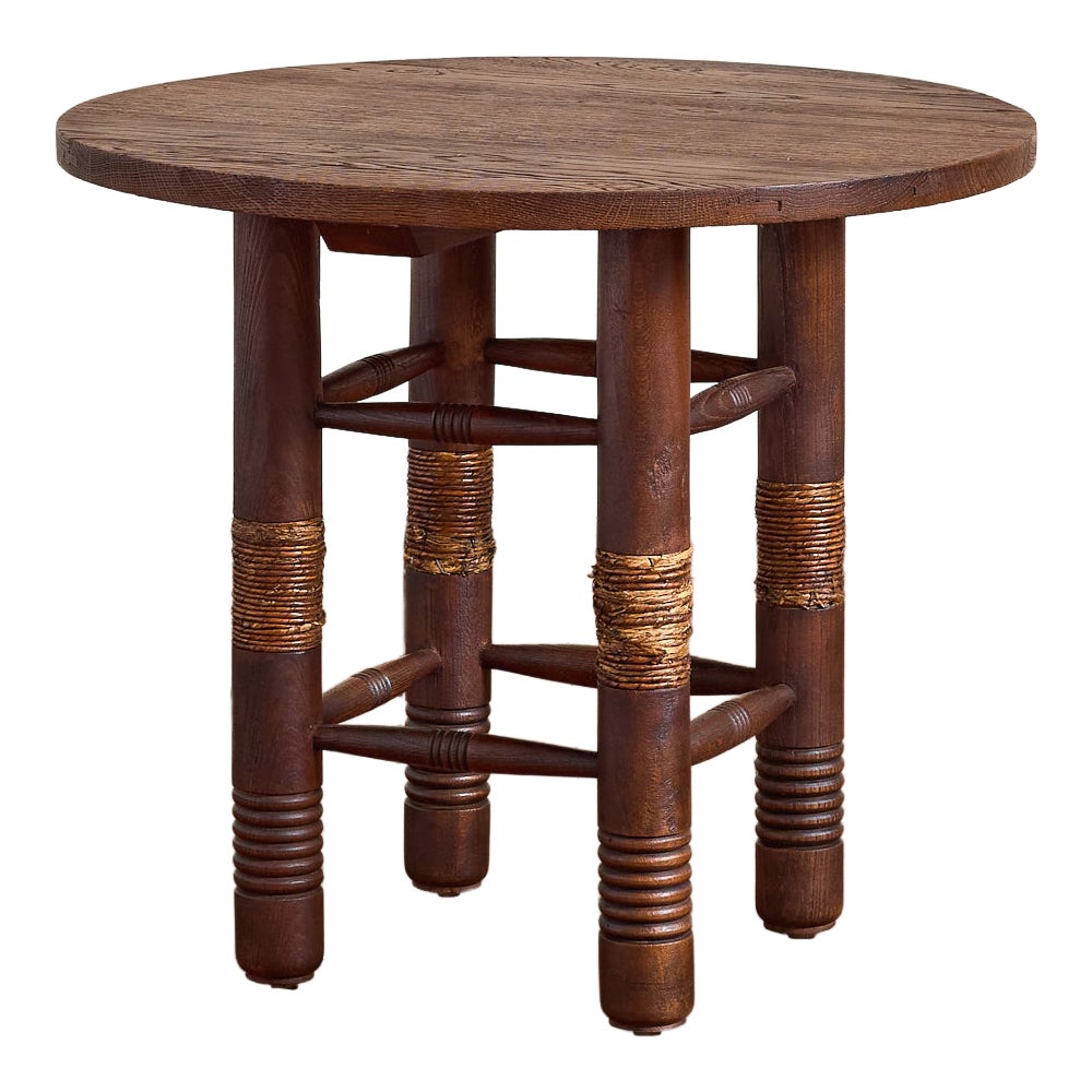 Charles Dudouyt Table w/ Rope For Sale