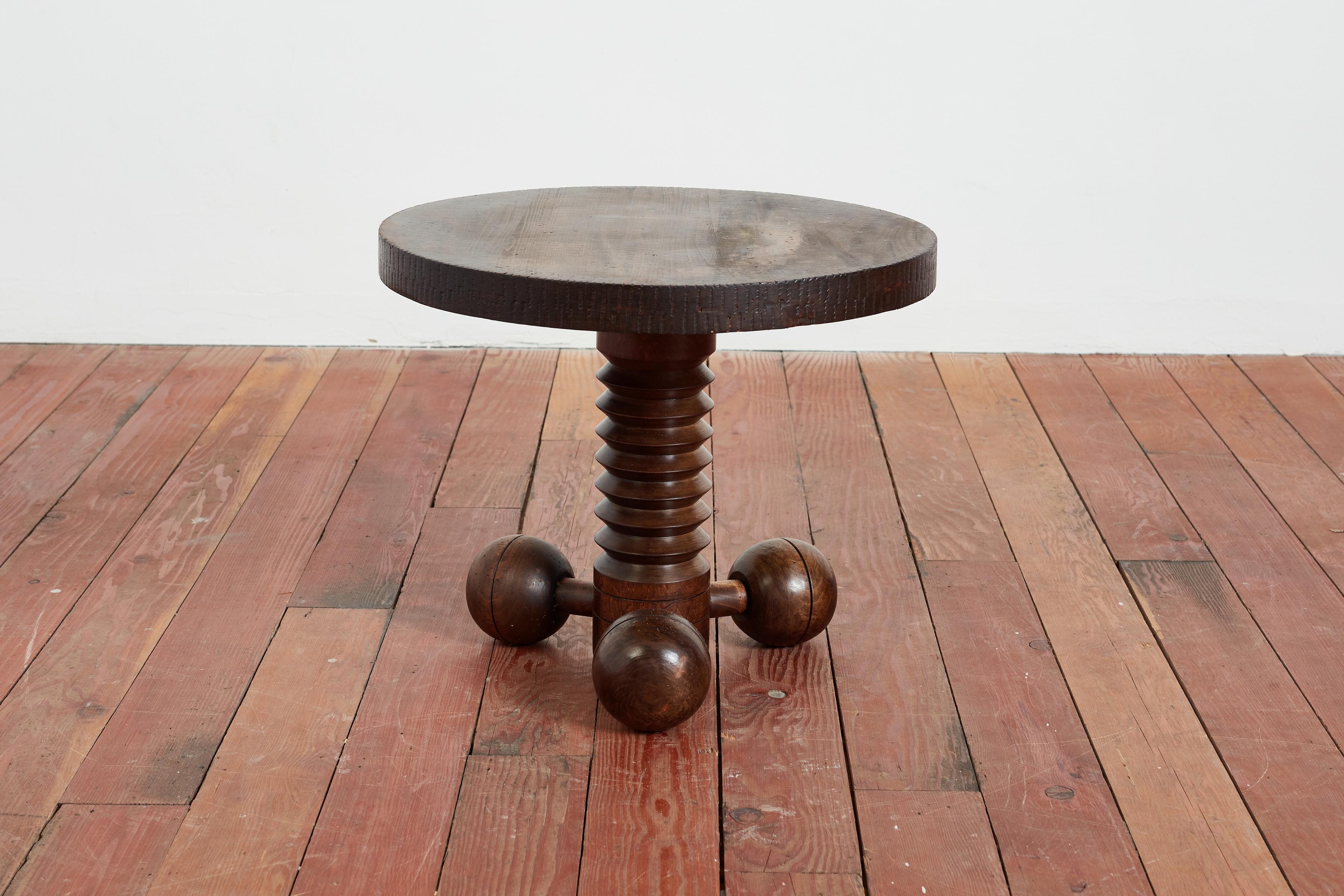 French Charles Dudouyt Tripod Table