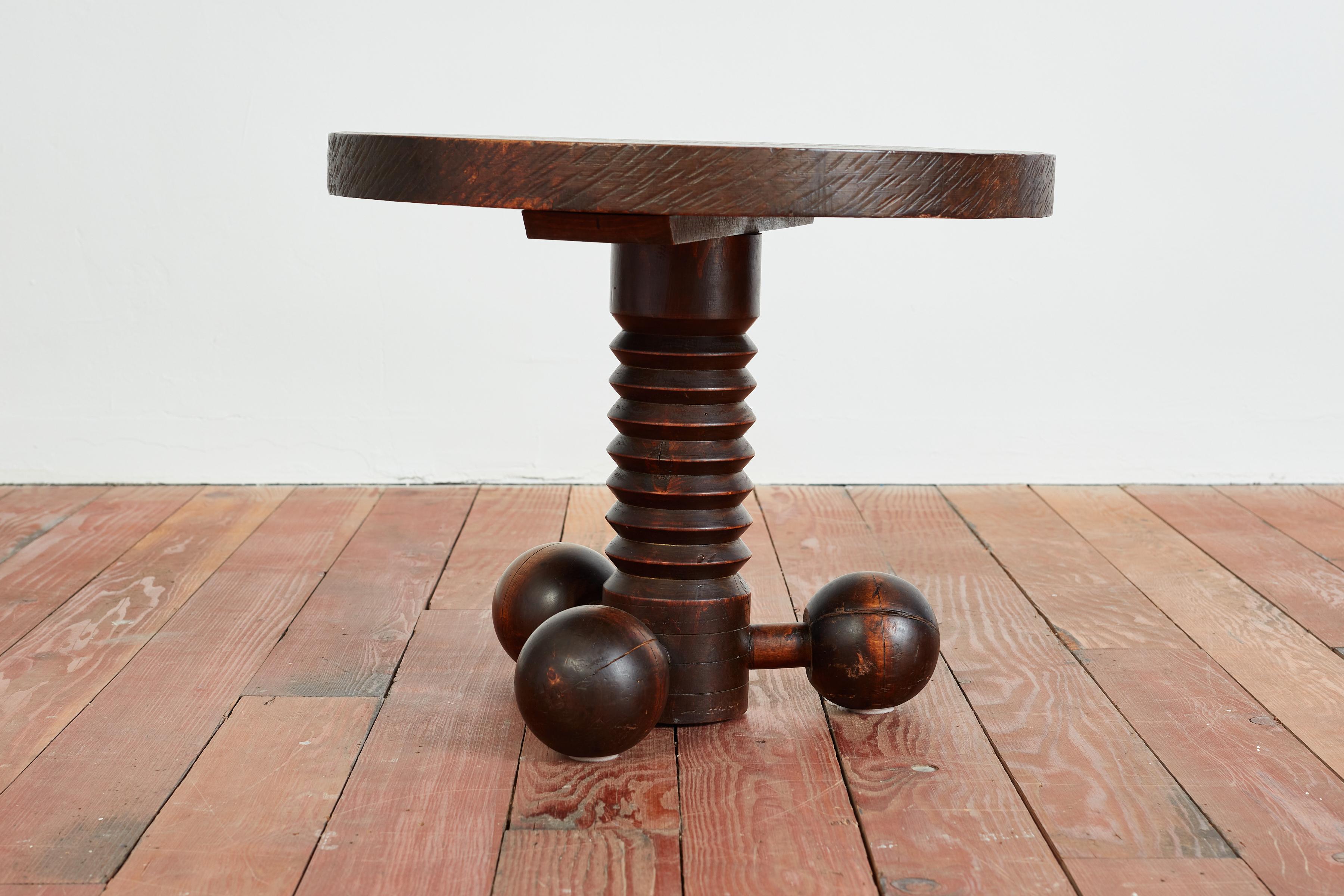 French Charles Dudouyt Tripod Table For Sale