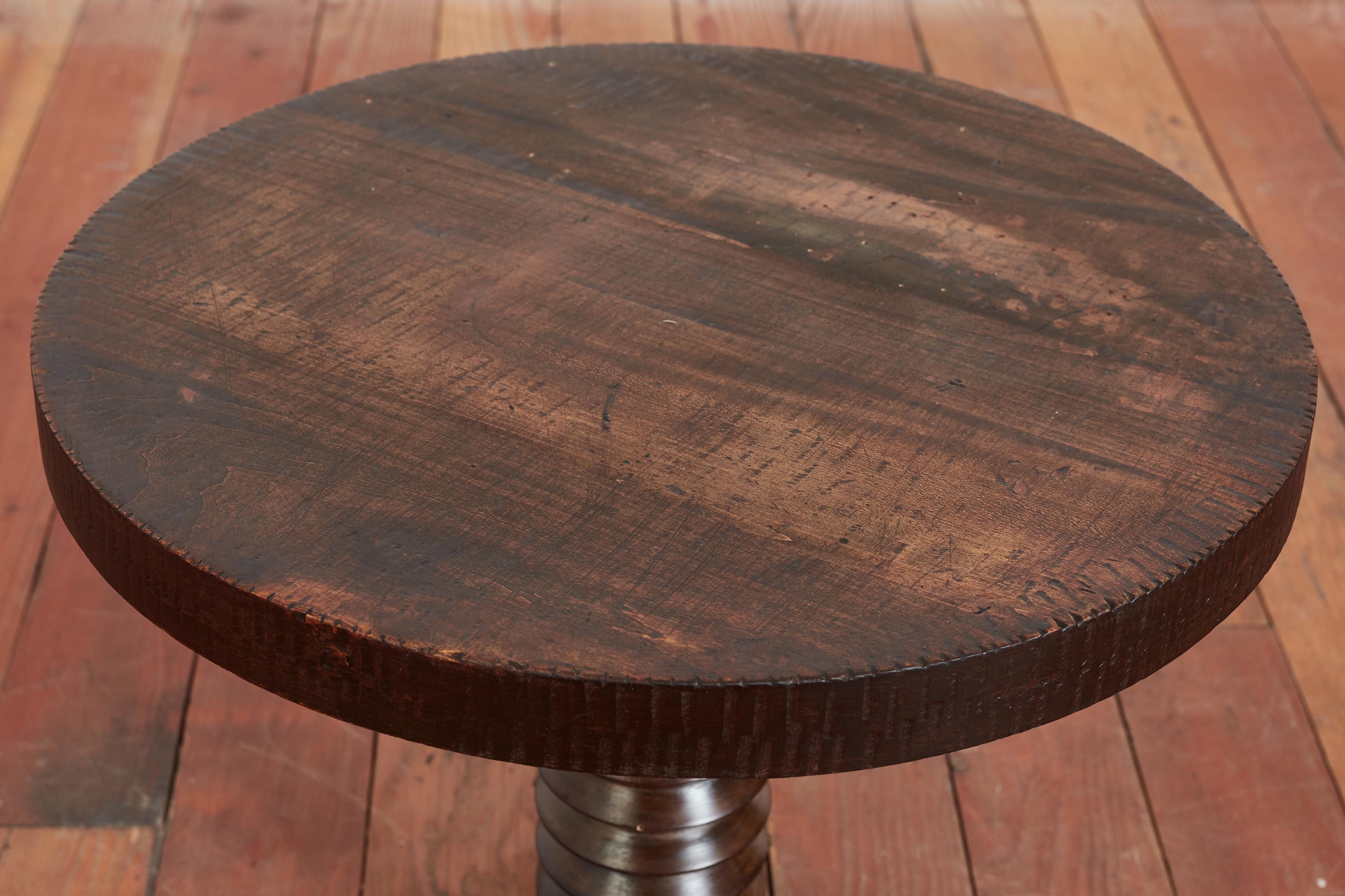 Charles Dudouyt Tripod Table In Good Condition In Beverly Hills, CA