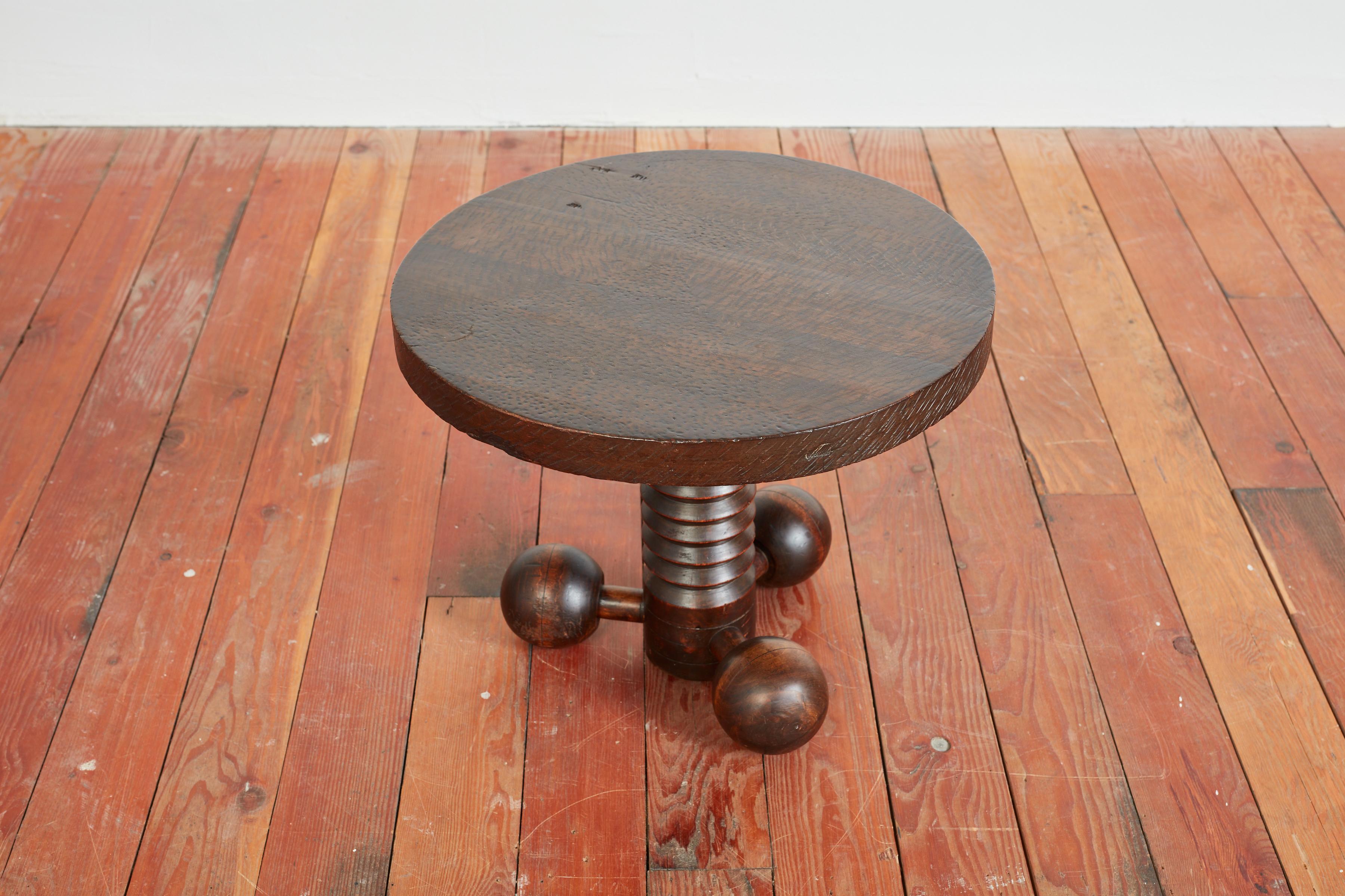 Charles Dudouyt Tripod Table In Good Condition For Sale In Beverly Hills, CA