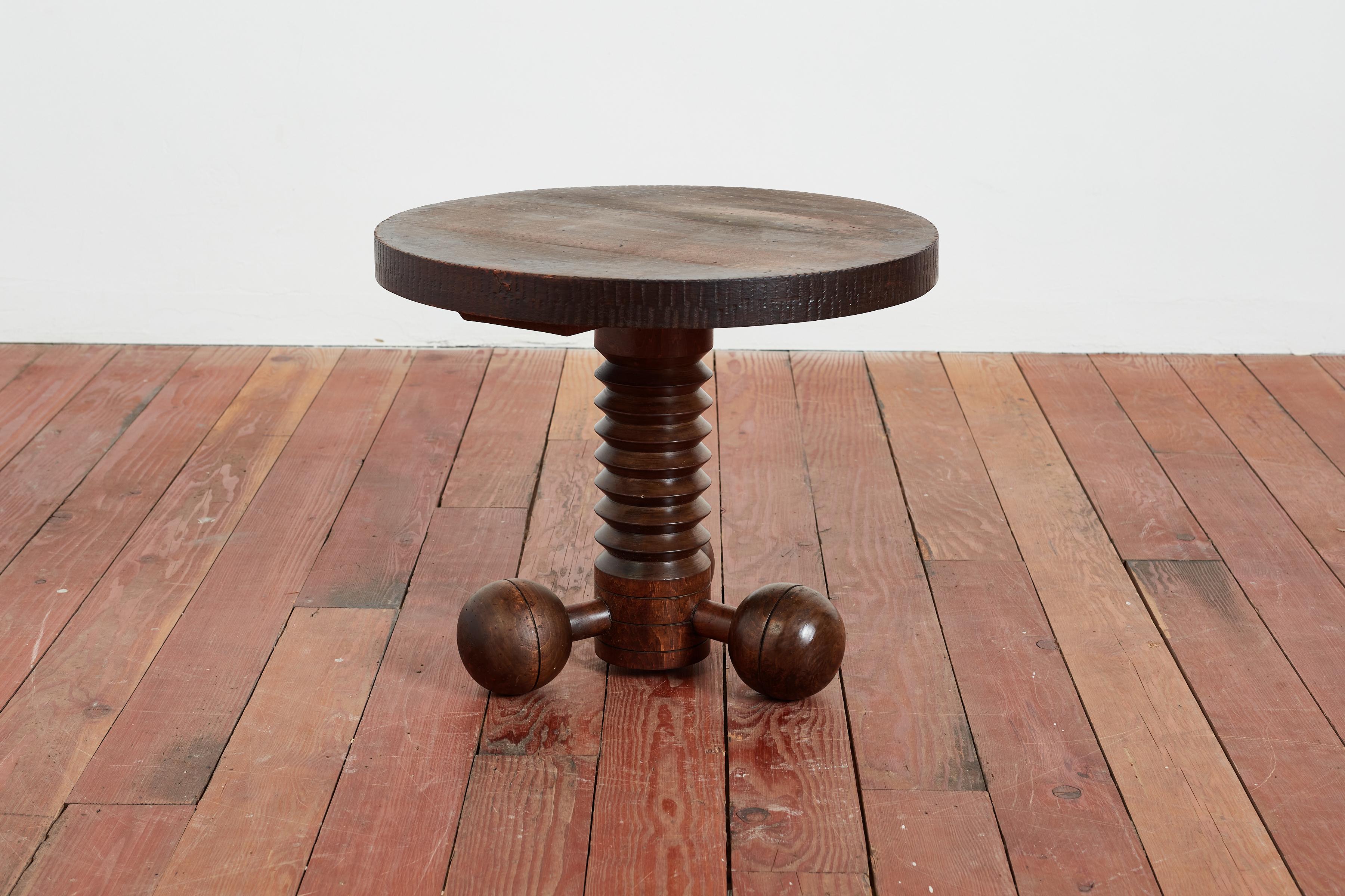 Mid-20th Century Charles Dudouyt Tripod Table