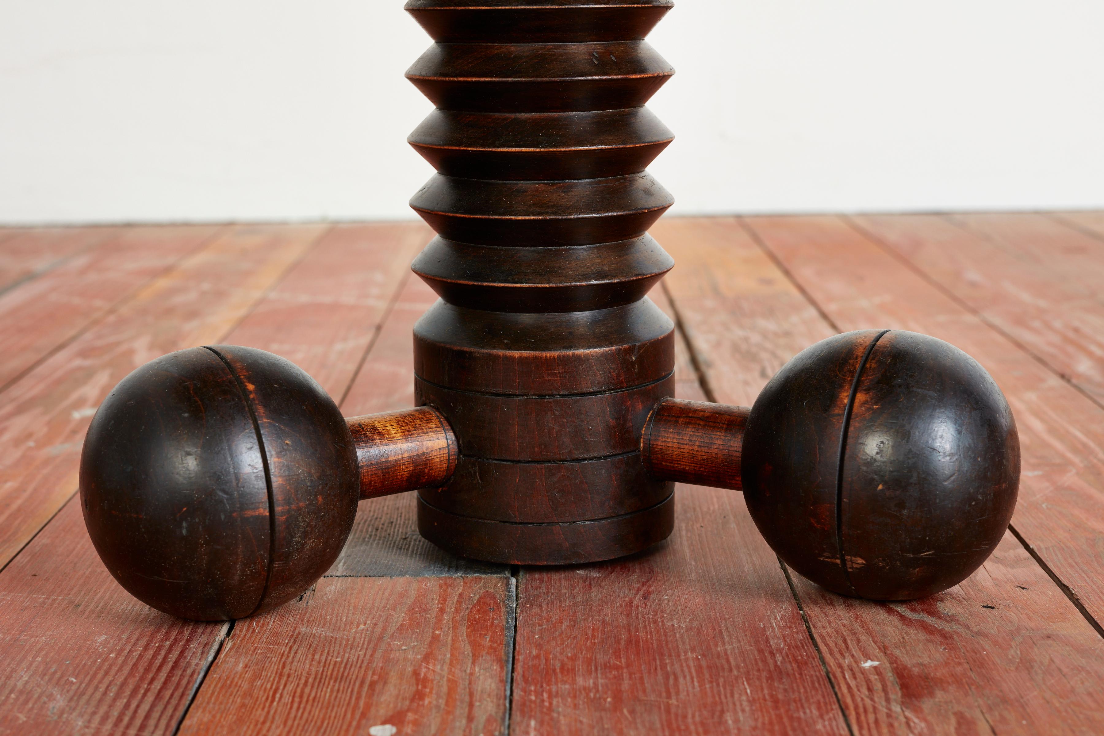 Oak Charles Dudouyt Tripod Table