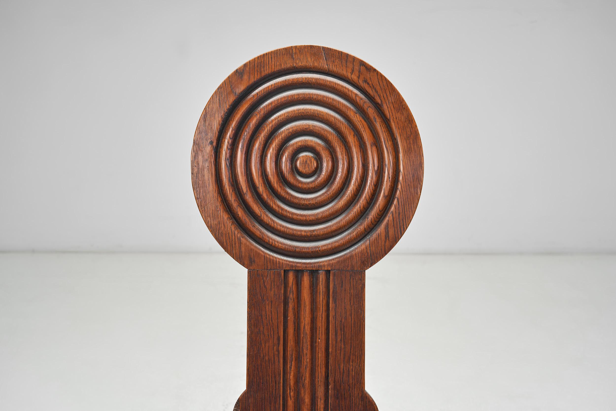 Charles Dudouyt Wooden Side Chair for L'Abeillée, France 1940s For Sale 4