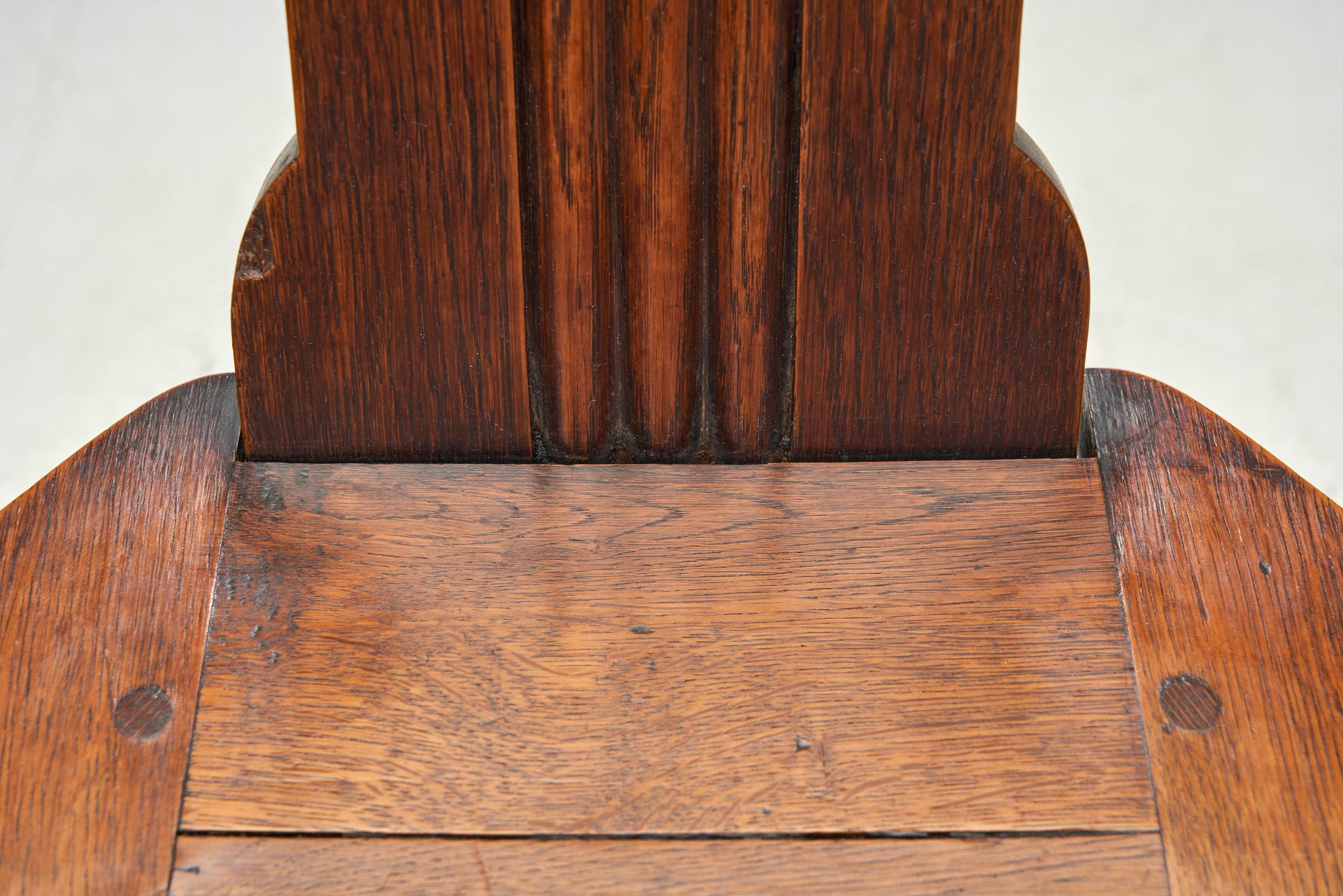 Charles Dudouyt Wooden Side Chair for L'Abeillée, France 1940s For Sale 6