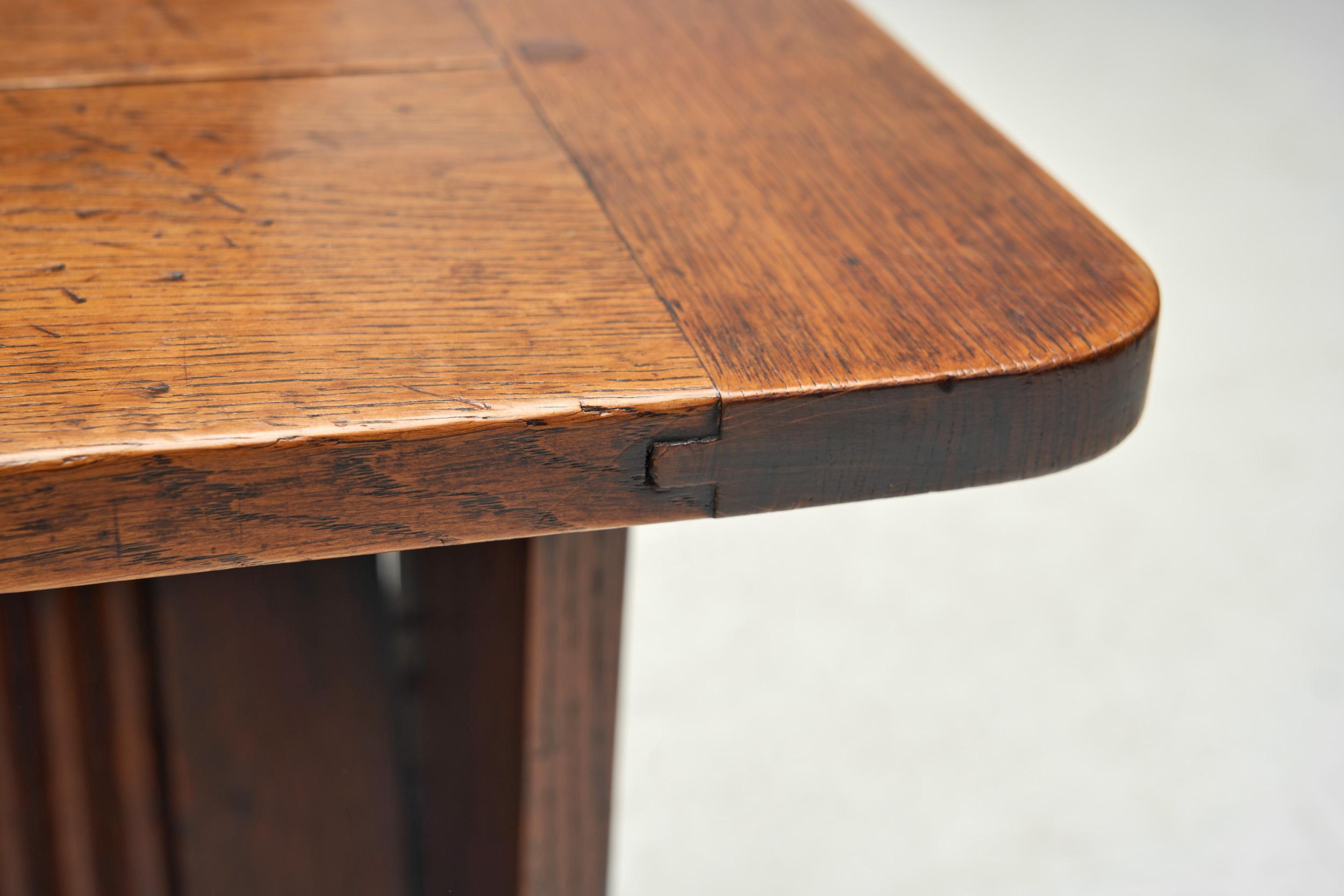 Charles Dudouyt Wooden Side Chair for L'Abeillée, France 1940s For Sale 7