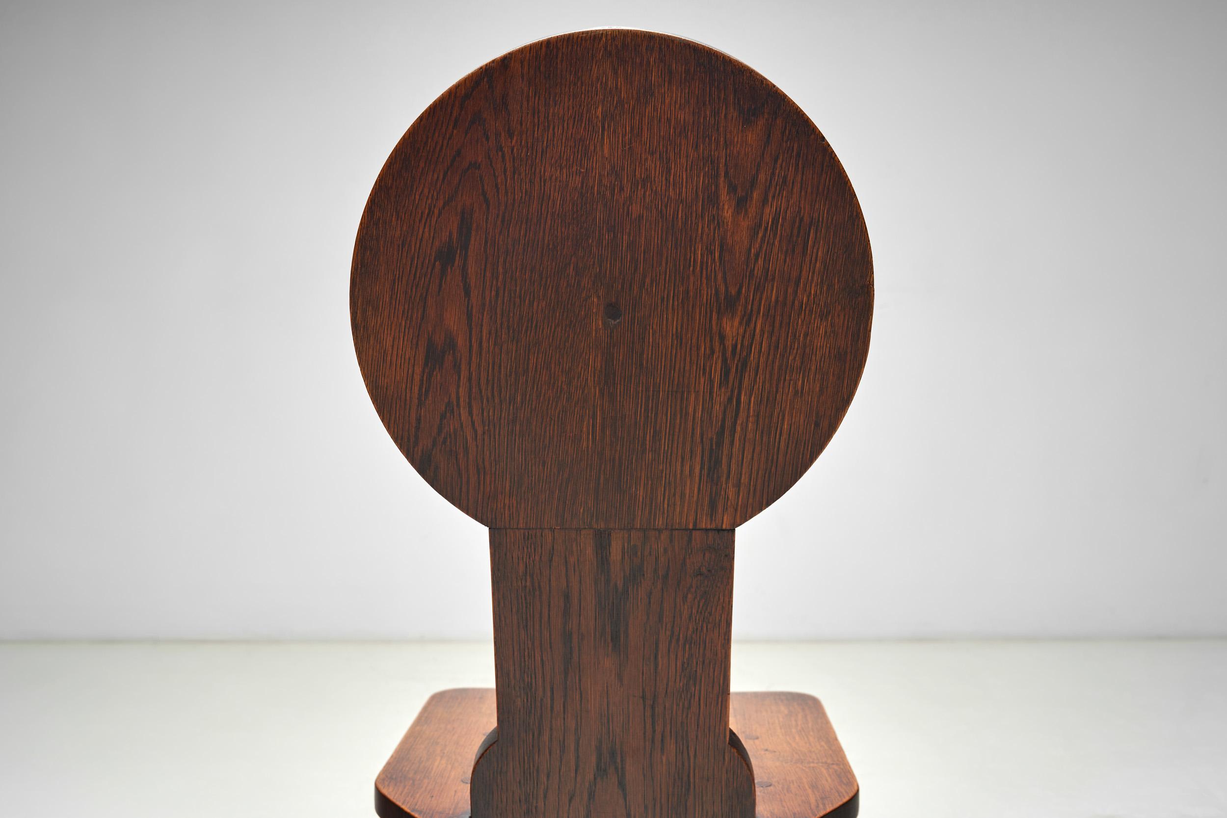 Charles Dudouyt Wooden Side Chair for L'Abeillée, France 1940s For Sale 2