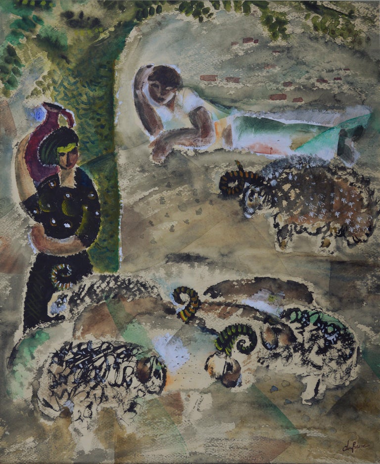 Charles Dufresne Charles Dufresne, Oriental Reverie, Watercolor and