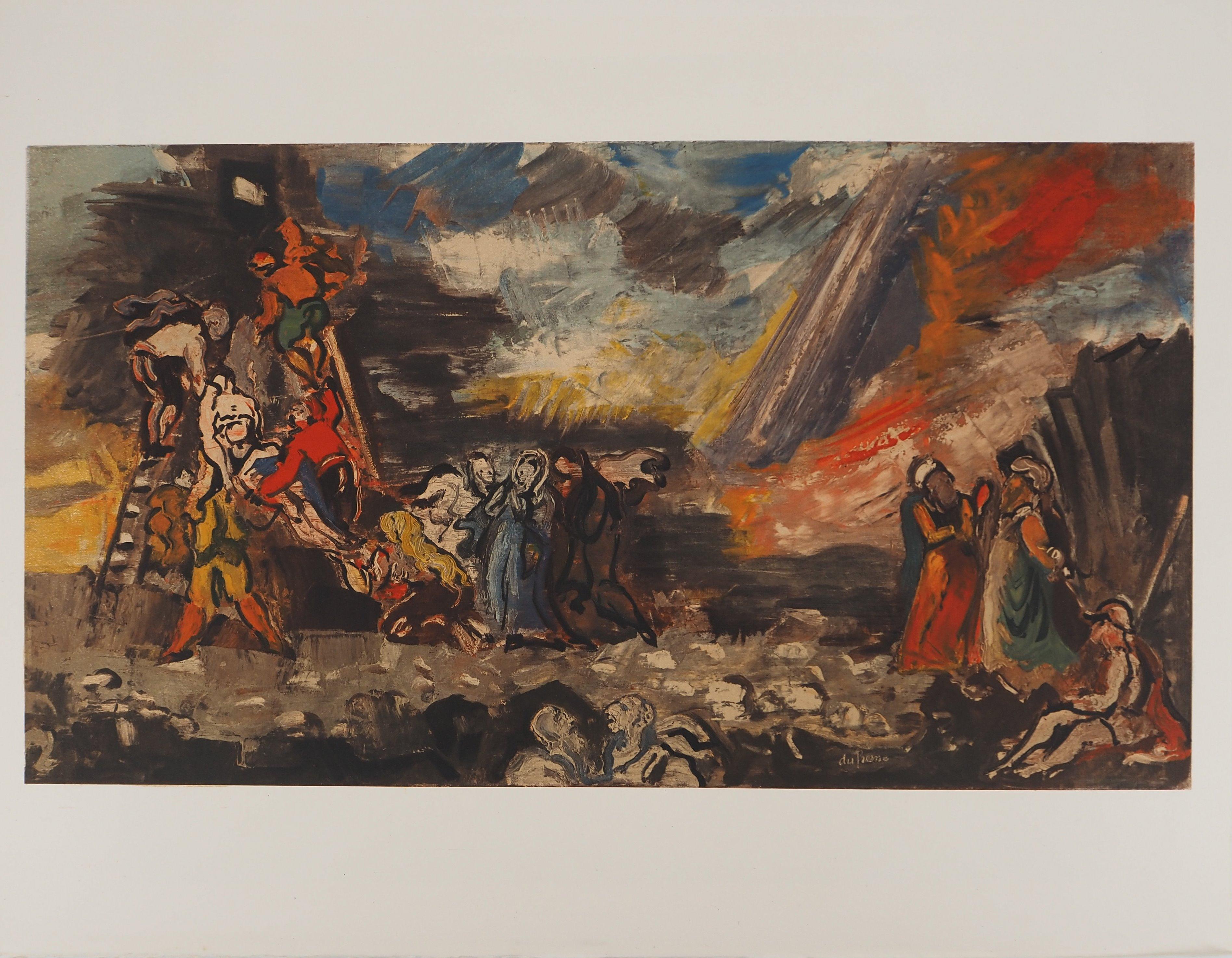 Descent from the Cross - Lithograph, 1970