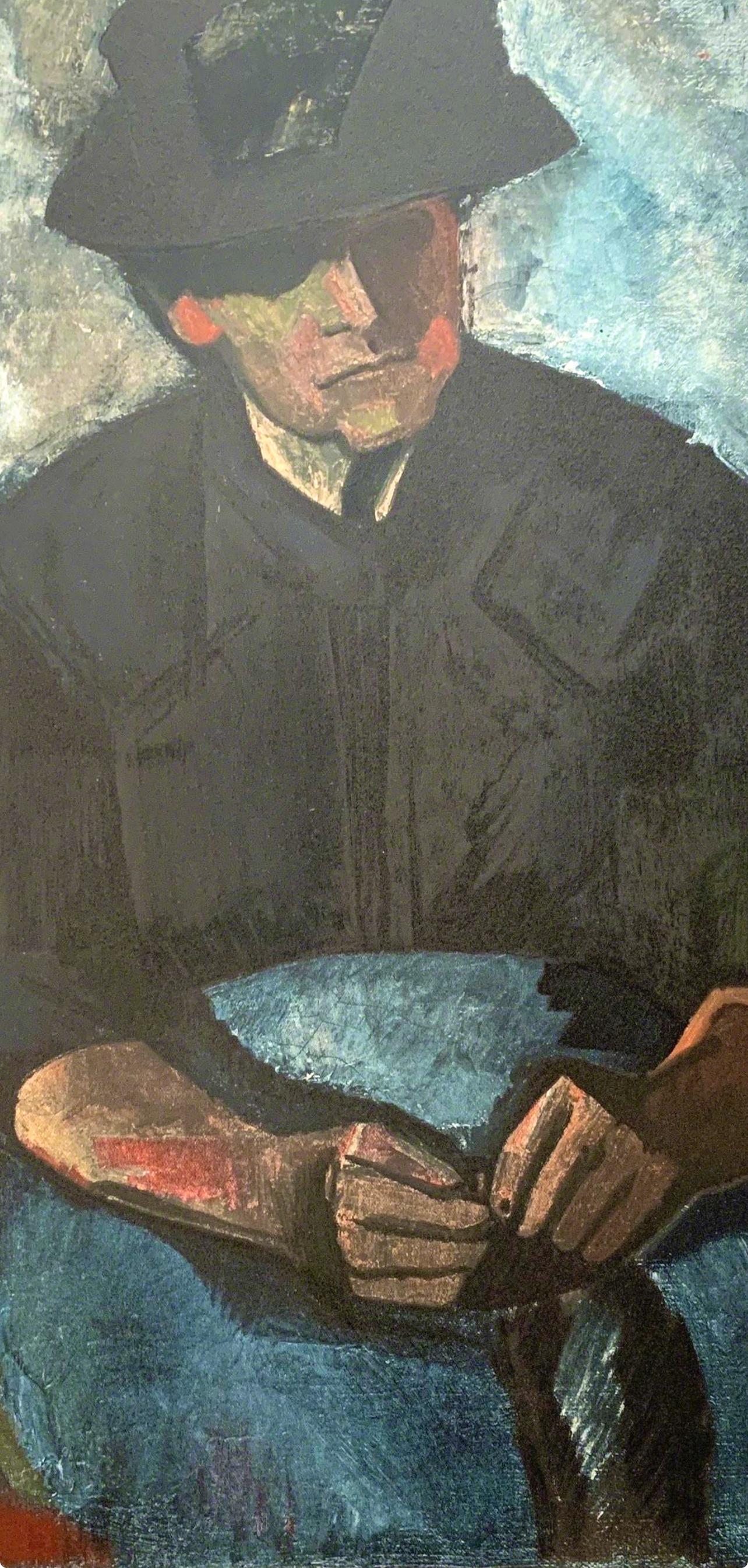 Dufresne, Femme au Tablier Bleu, The Collective Pierre Lévy (d'après) - Print de Charles Dufresne