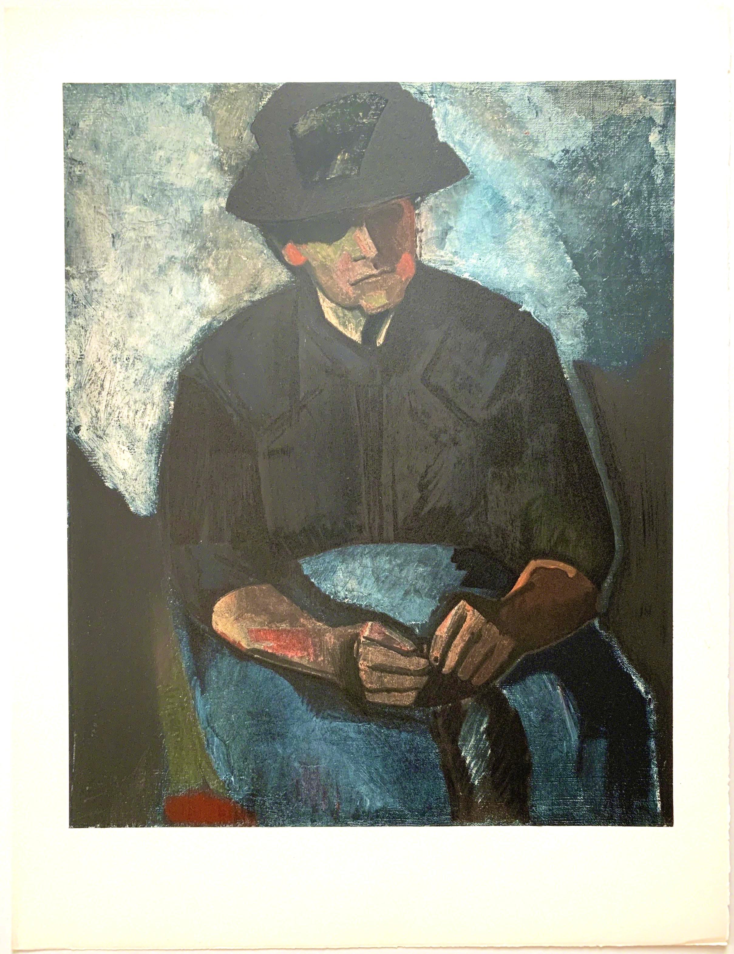 Dufresne, Femme au Tablier Bleu, The Collective Pierre Lévy (d'après) en vente 2
