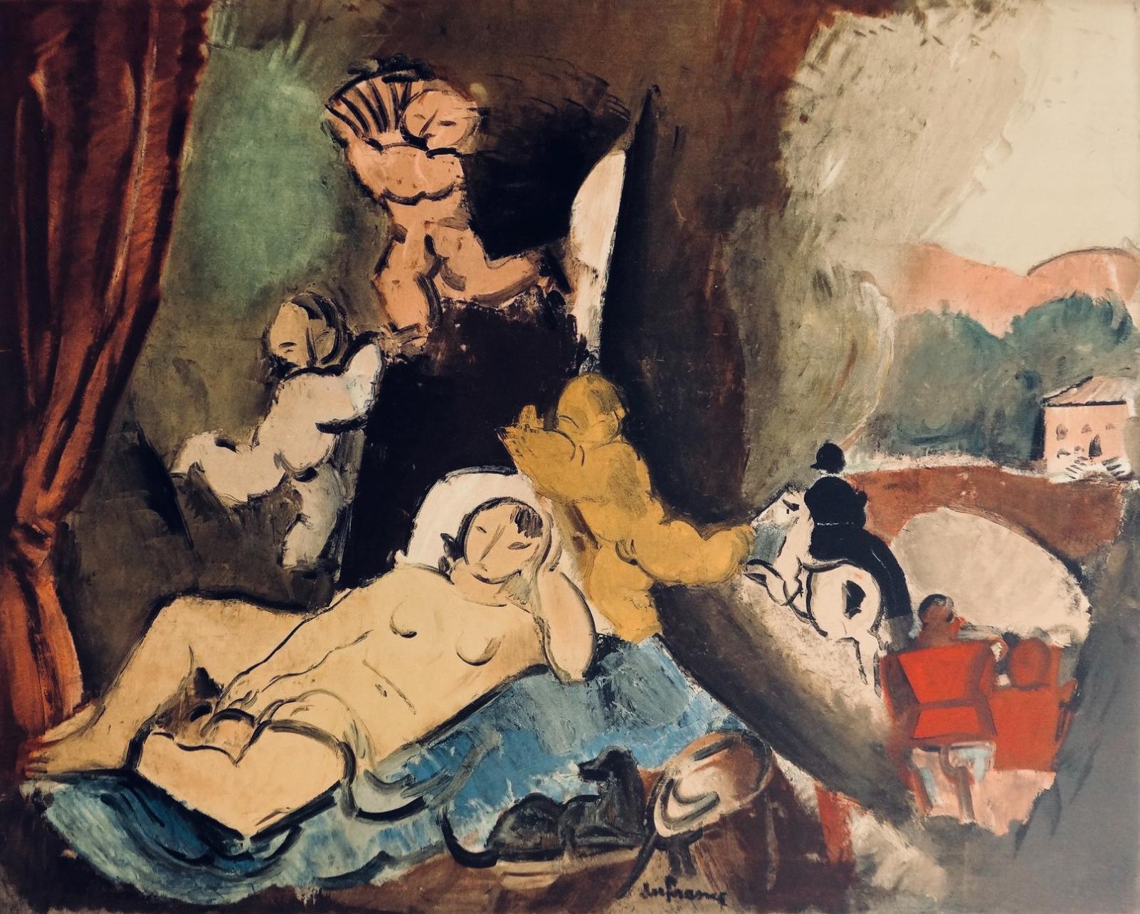 Landscape Print Charles Dufresne - Dufresne, Le Rêve, Dufresne, The Collective Pierre Lévy (d'après)