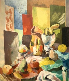 Dufresne, Nature Morte a la Nappe de Couleur, Collection Pierre Lévy (after)