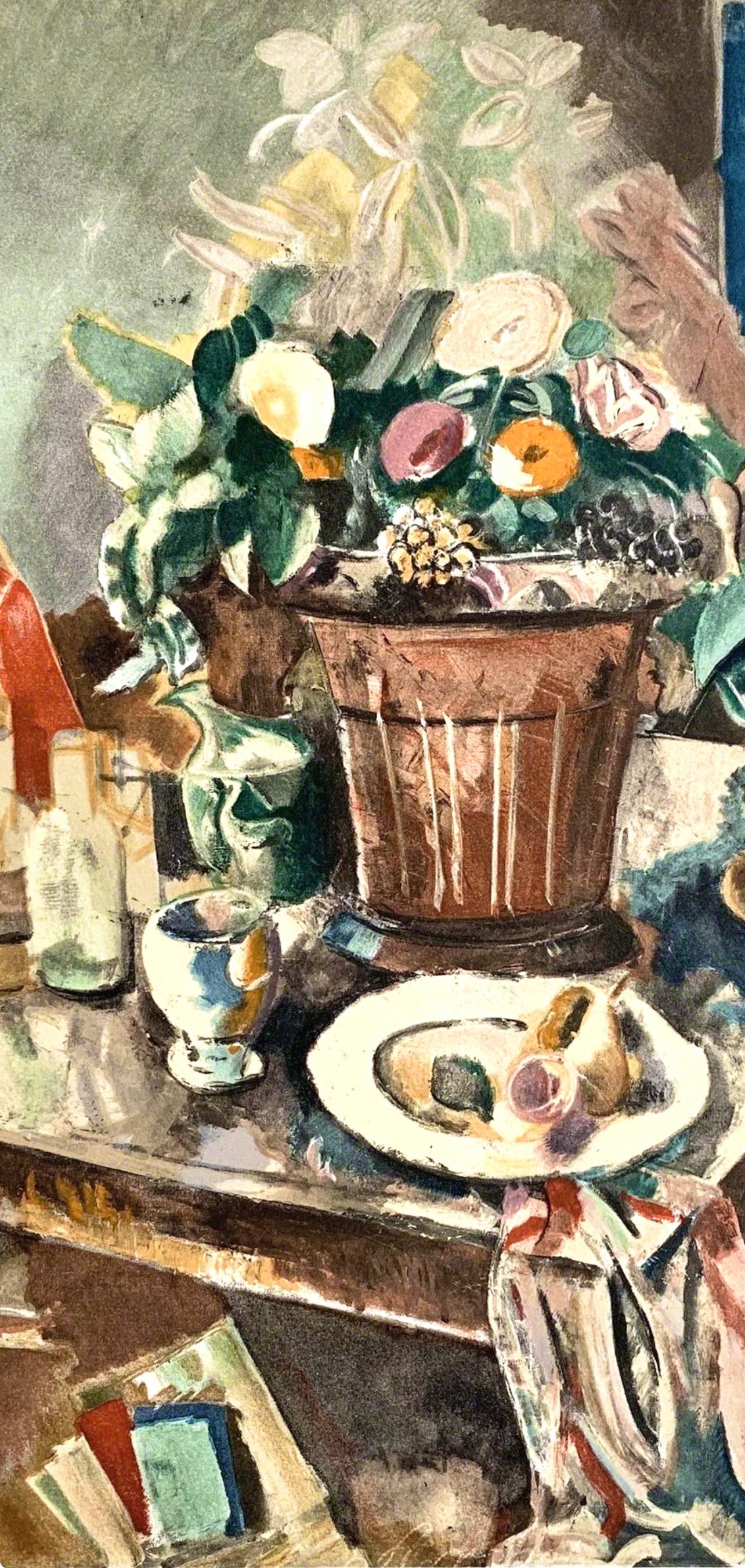 Dufresne, Nature morte au pot de fleurs, Dufresne, Collection P. Lévy (after) For Sale 1